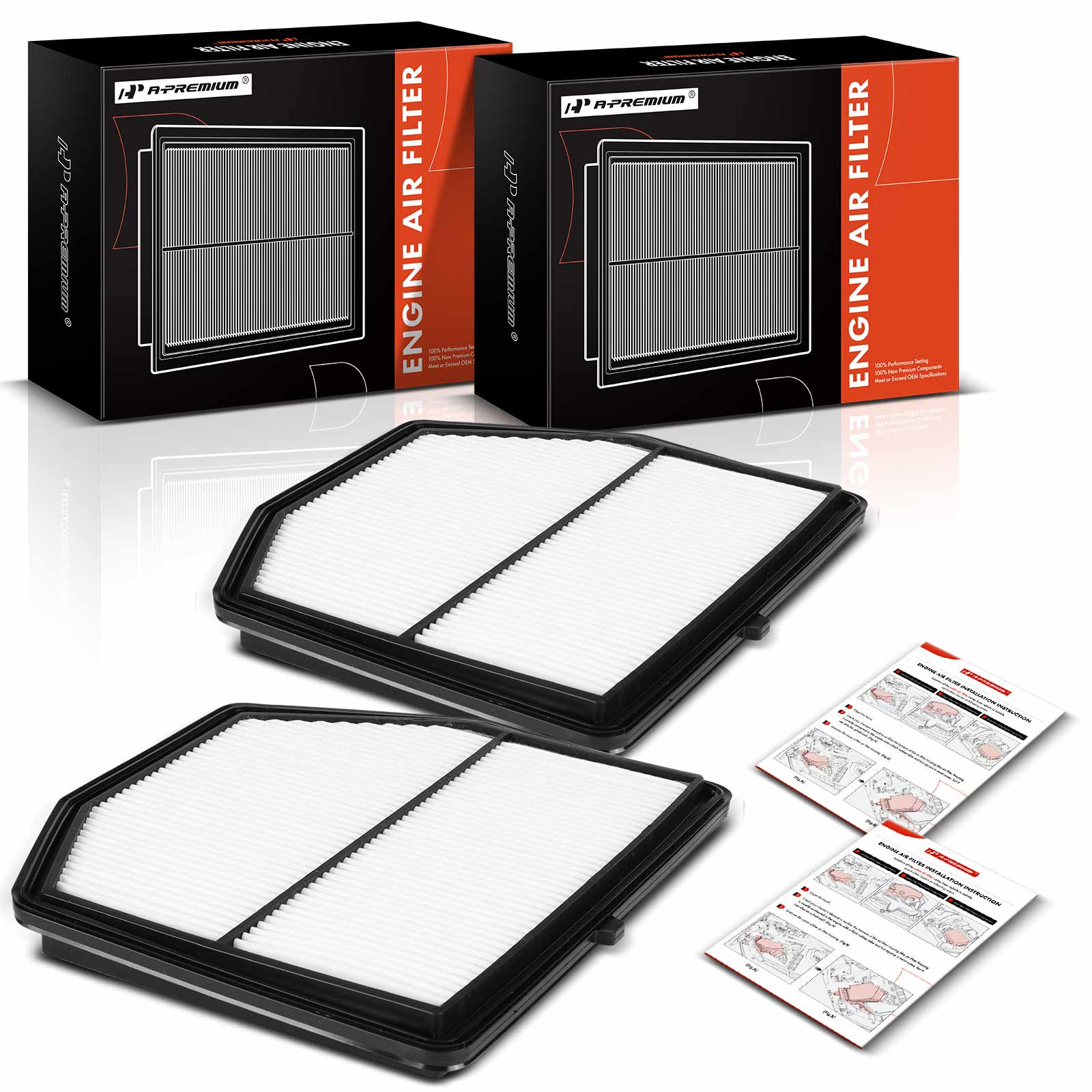APEAF1476 2 Pcs Engine Air Filter
