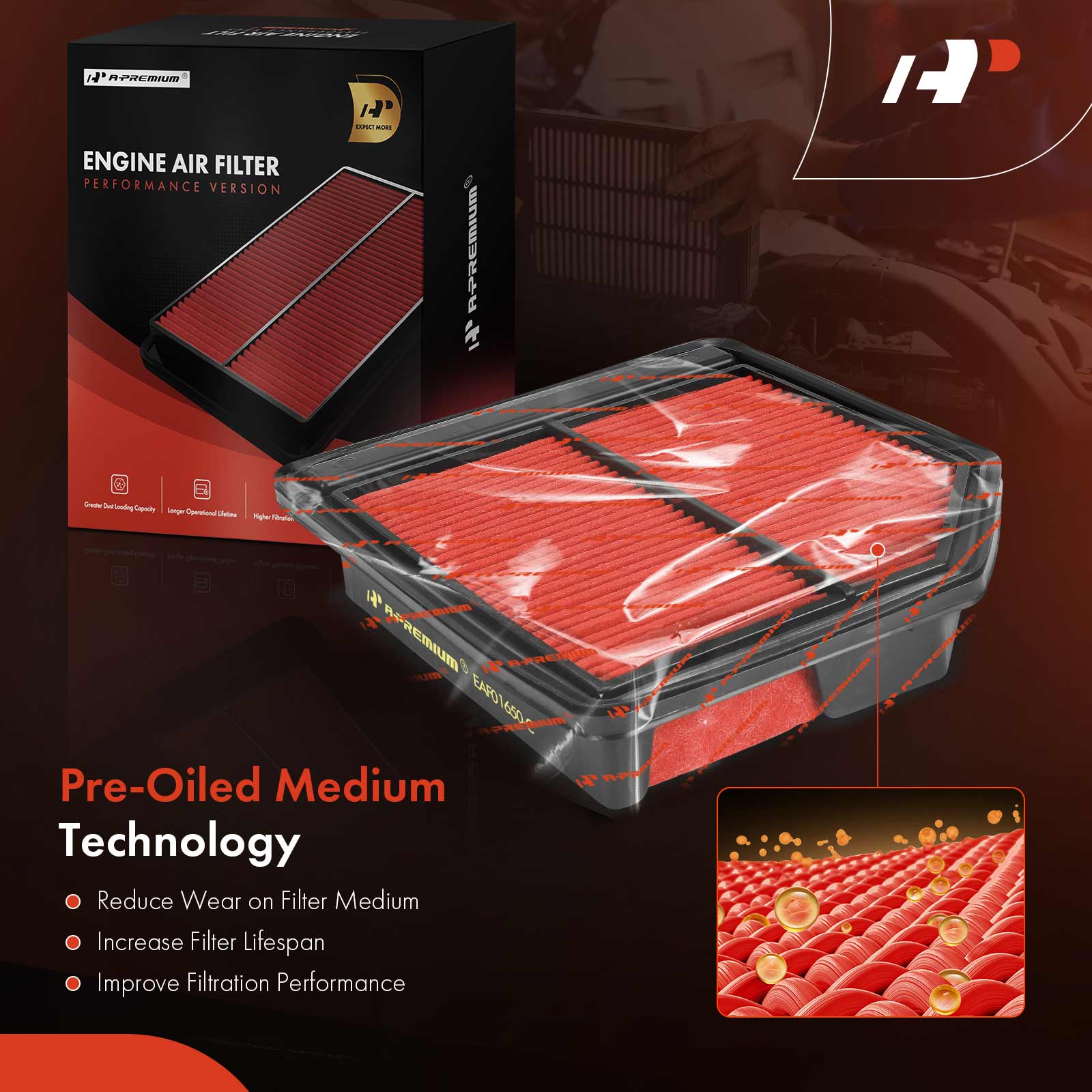 APEAF1518 2 Pcs High Performance Engine Air Filter - Image 4