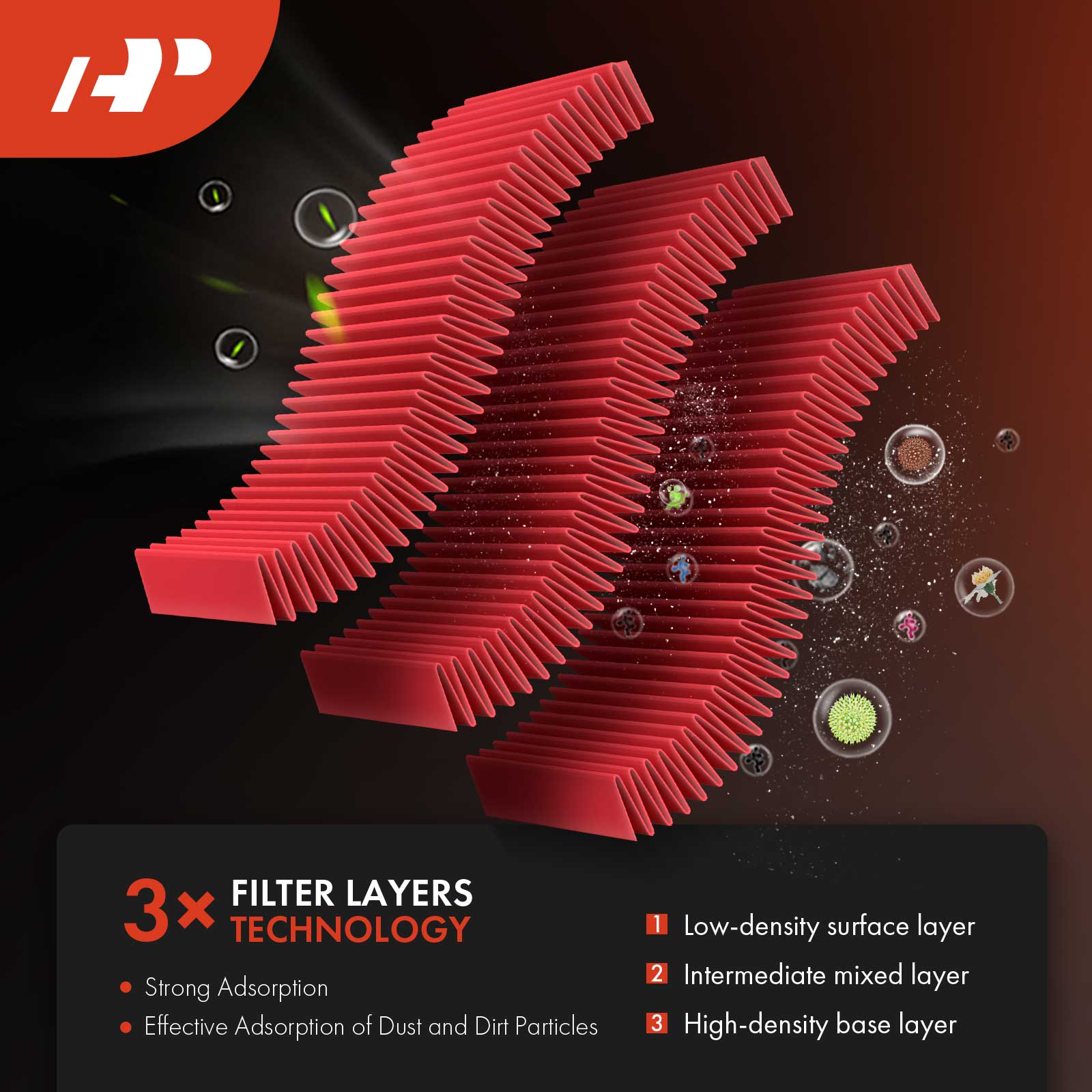 APEAF1578 2 Pcs High Performance Engine Air Filter - Image 5