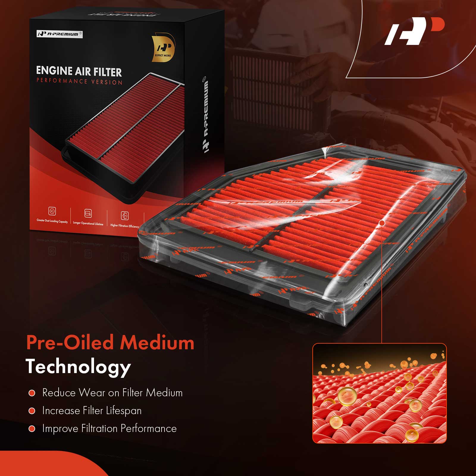 APEAF1611 High Performance Engine Air Filter - Image 4