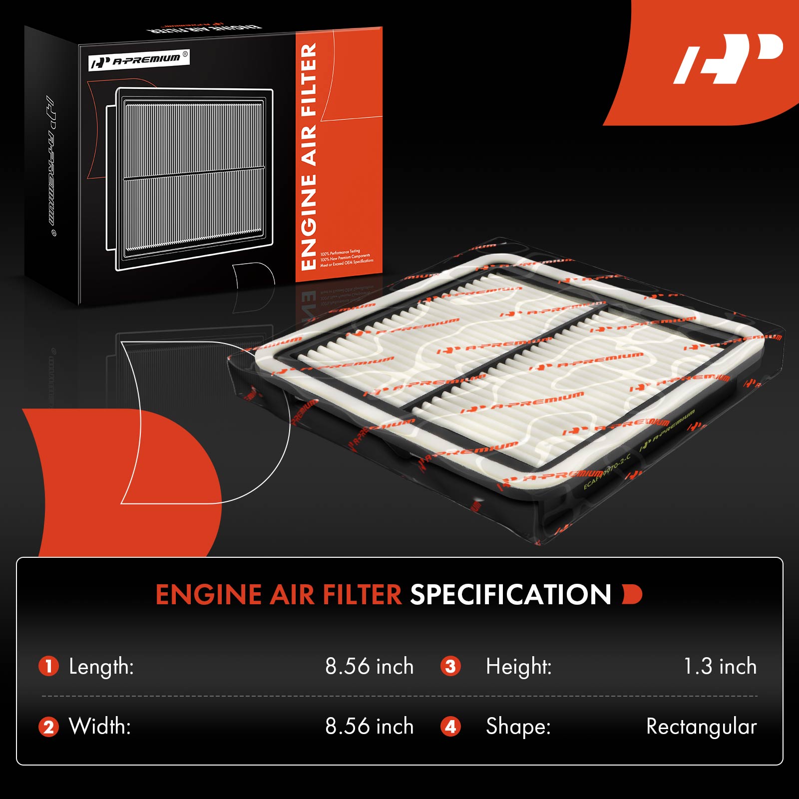 APEAF1898 2 Pcs Engine and Cabin Air Filter - Image 2