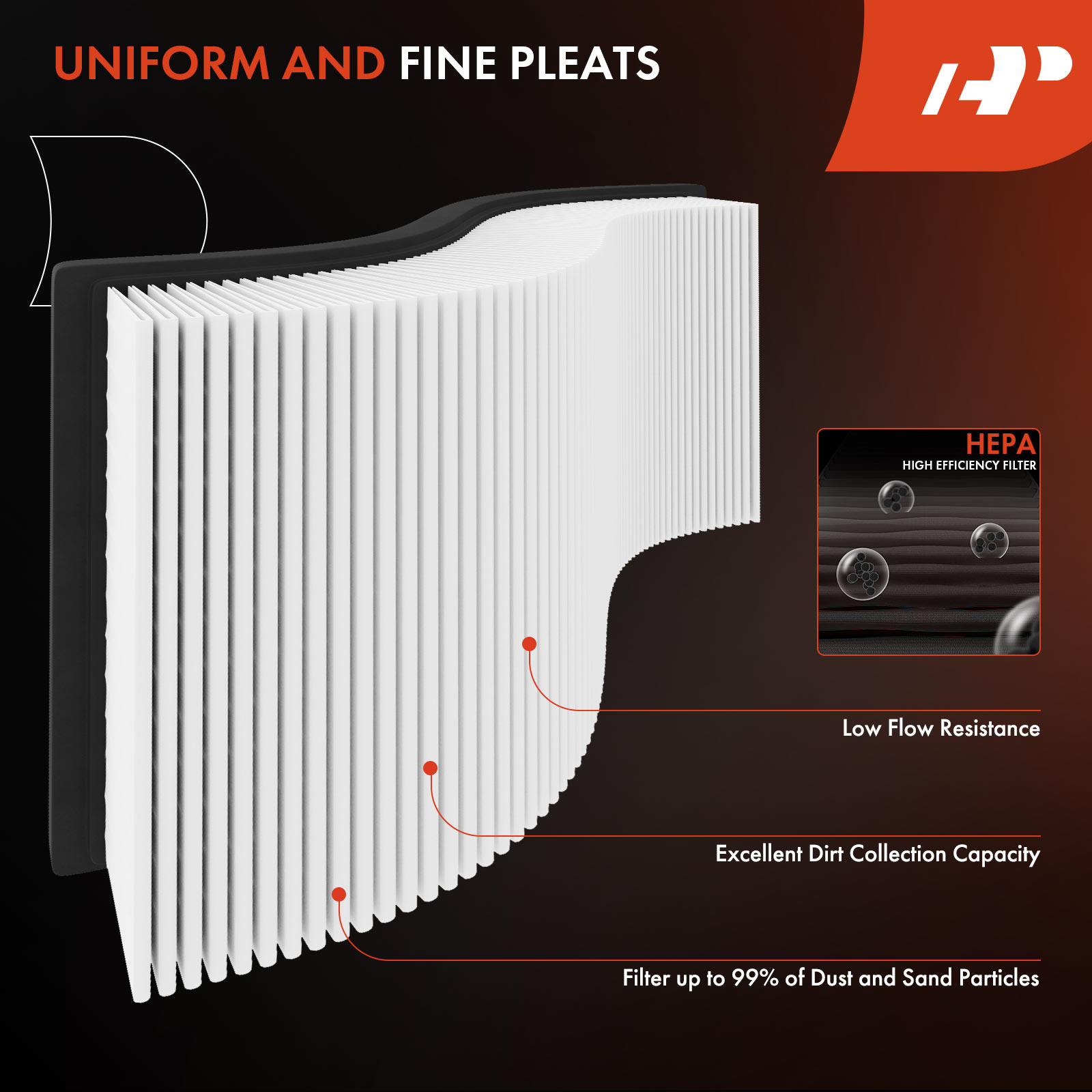 APEAF488 Engine Air Filter with Rigid Panel - Image 5