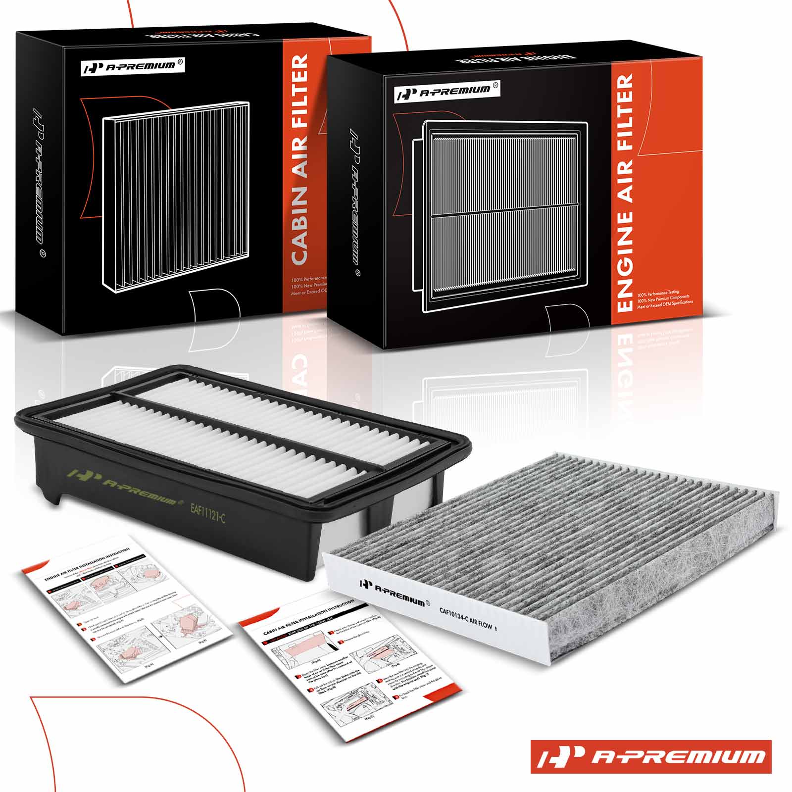 APEAF780 Engine & Activated Carbon Cabin Air Filter - Image 2