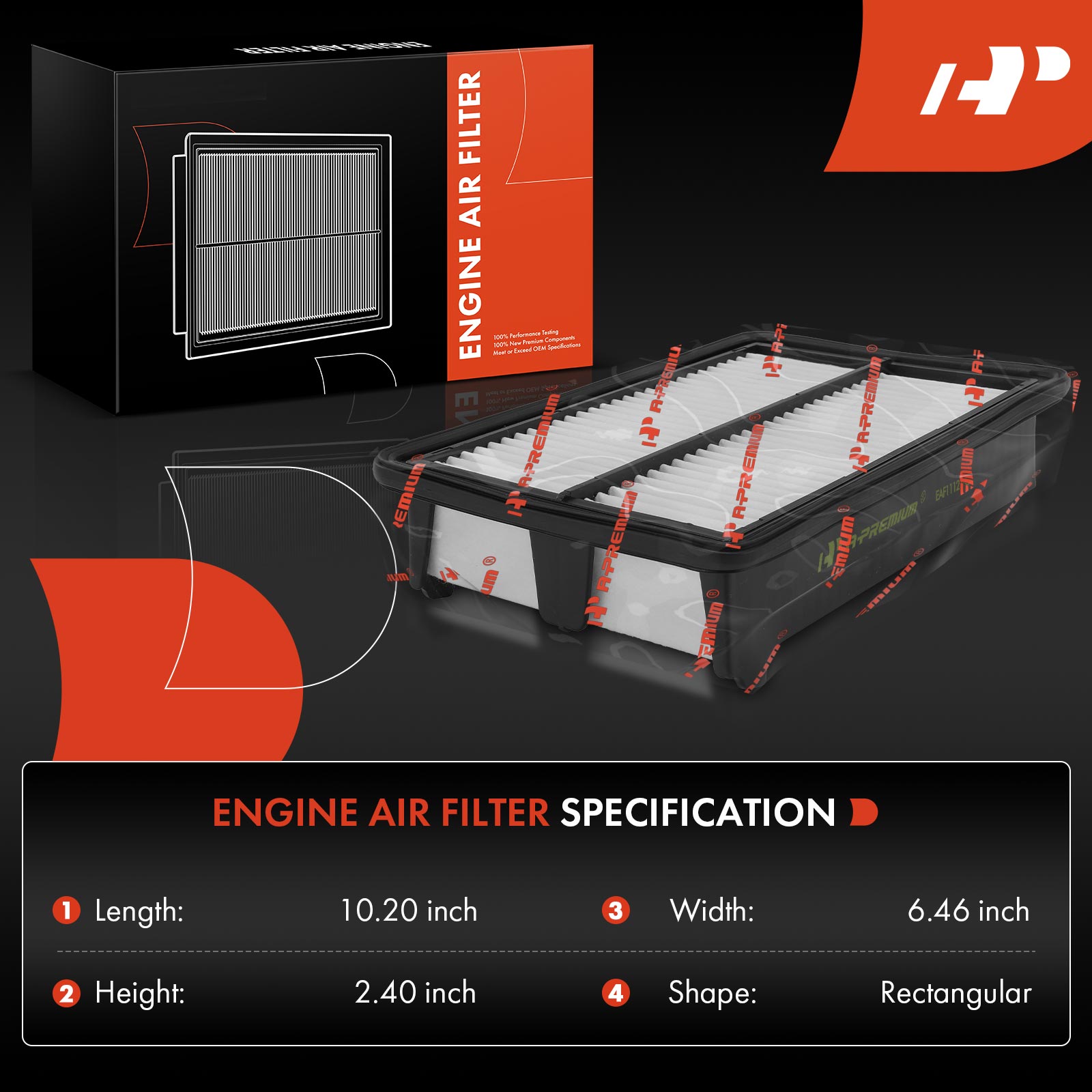 APEAF780 Engine & Activated Carbon Cabin Air Filter - Image 3