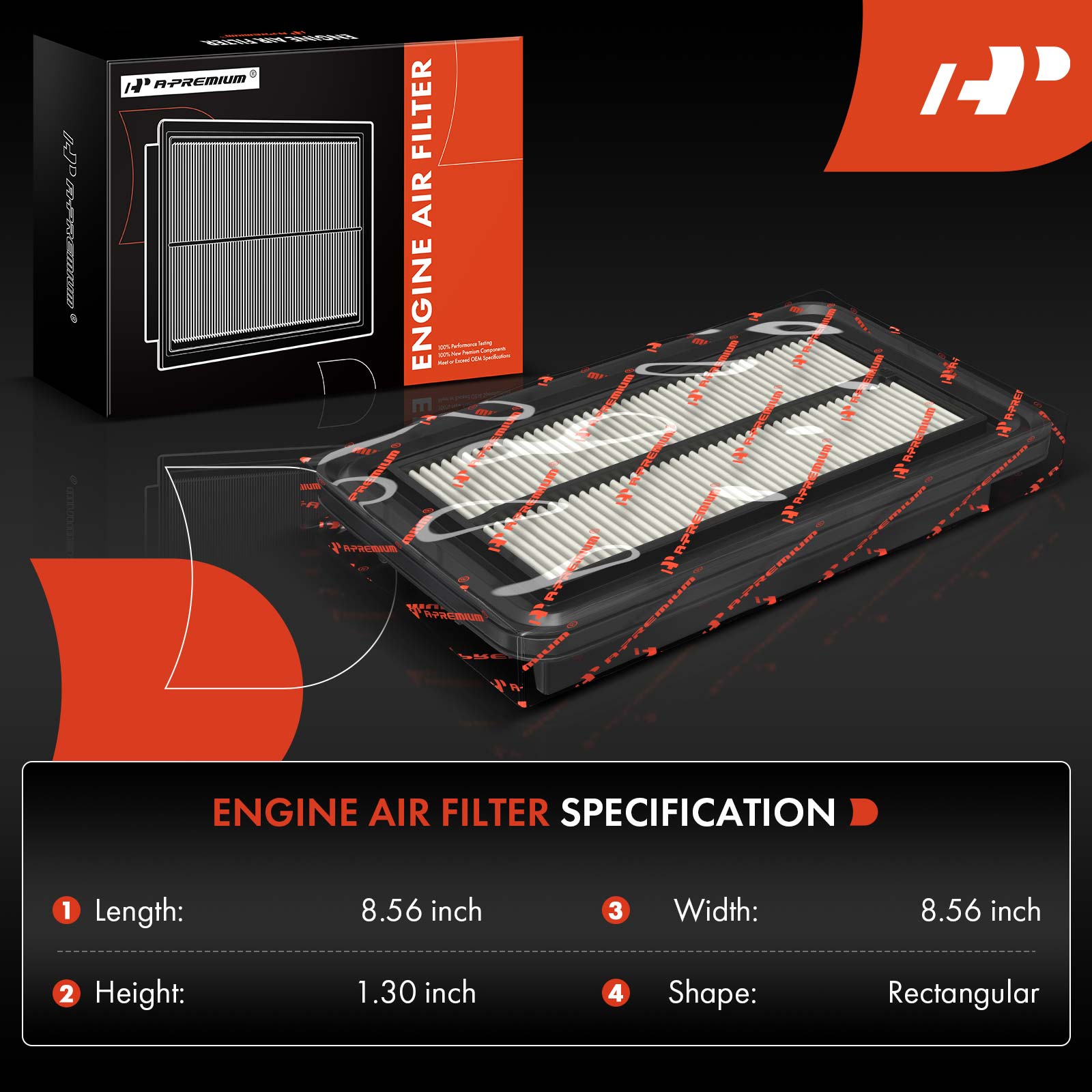 APEAF929 Engine & Activated Carbon Cabin Air Filter - Image 2