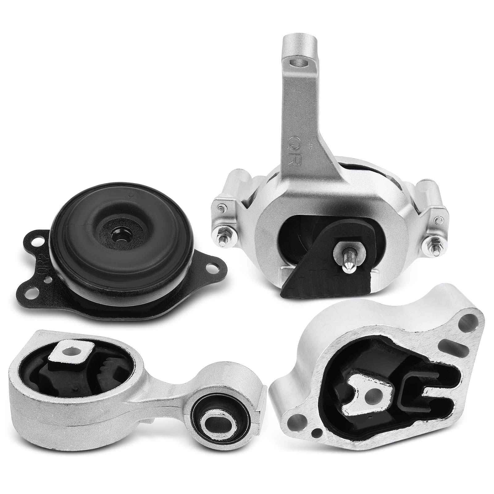 APEM019 4-Pc Front and Rear Engine Motor & Transmission Mount Kit