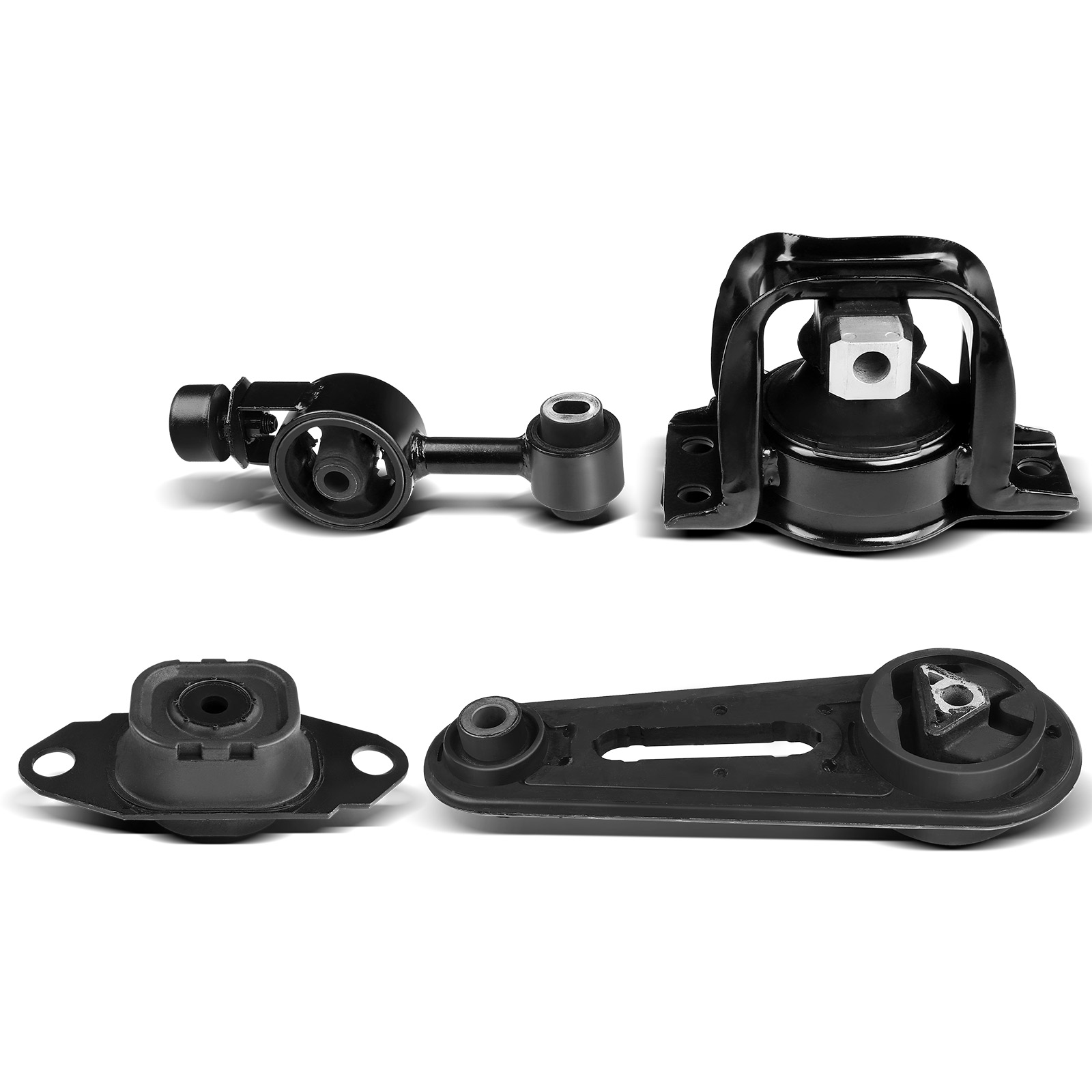 APEM033 4-Pc Front and Rear Engine Motor & Transmission Mount Kit