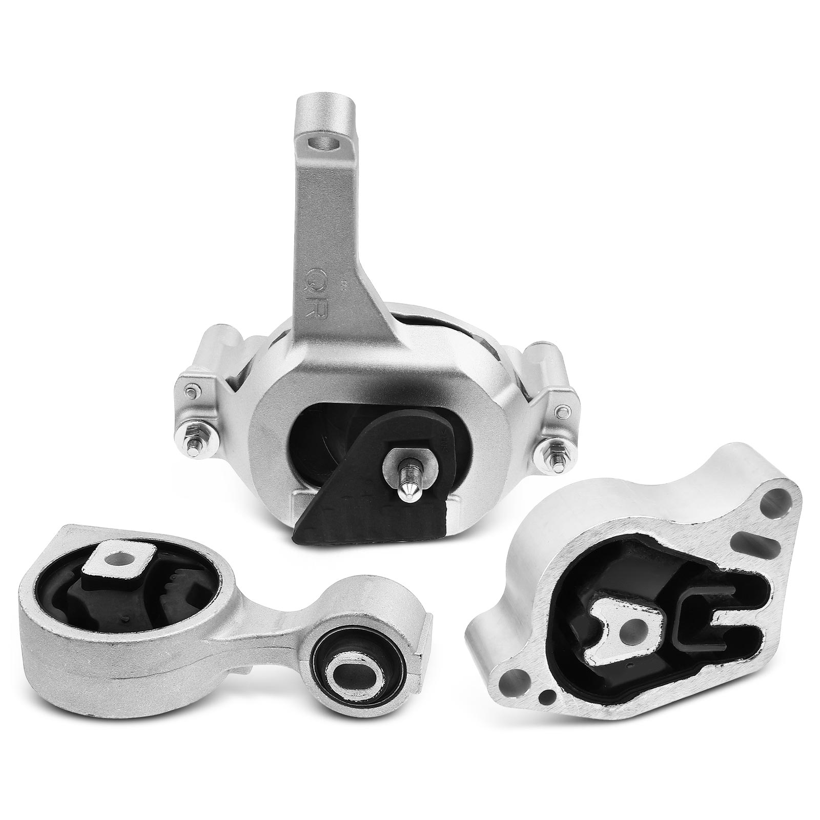 APEM124 3-Pc Front and Rear Engine Motor & Torque Strut Mount Kit