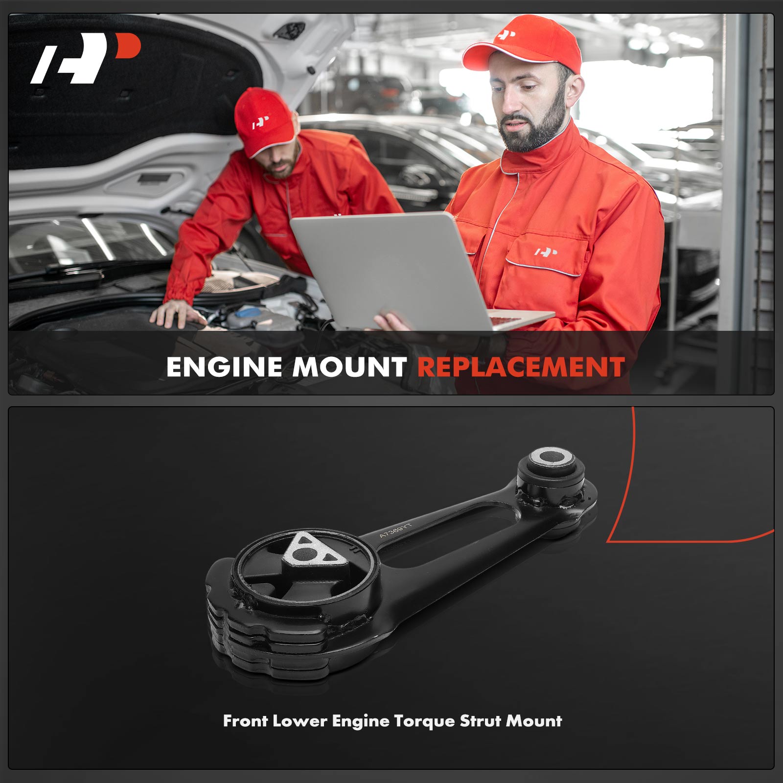 APEM1755 Front Lower Engine Torque Strut Mount - Image 2