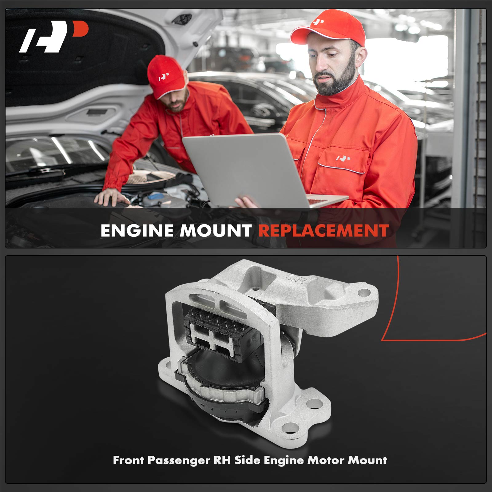 APEM1864 Front Passenger Engine Motor Mount - Image 2