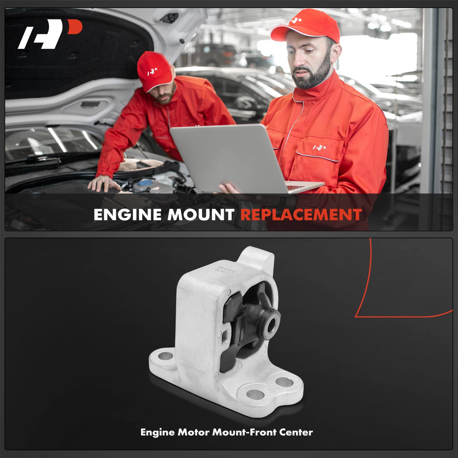APEM1986 Front Center Engine Motor Mount - Image 2