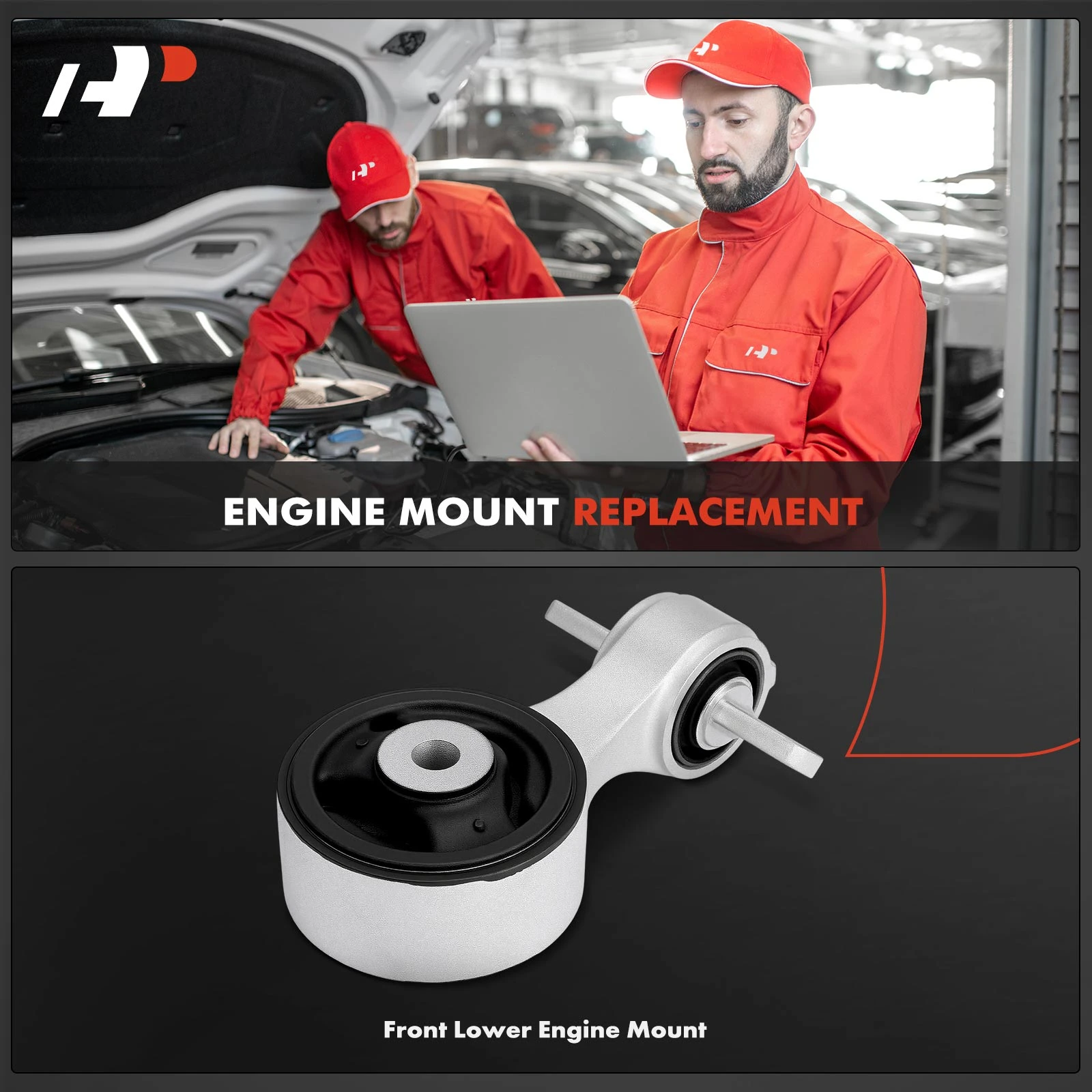 APEM2698 Front Lower Torque Strut Mount - Image 3