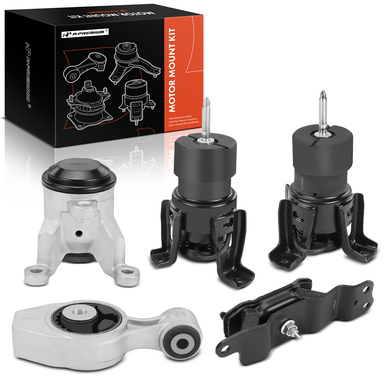 APEM808 5-Pc Front and Rear Engine Mount & Transmission Mount Kit