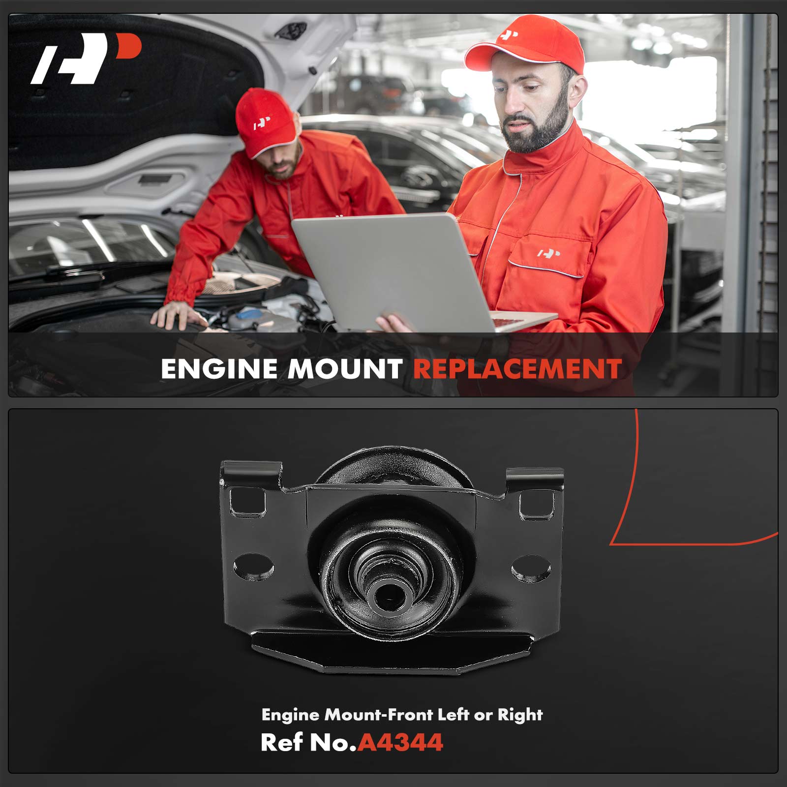 APEM815 2-Pc Front Engine Mount Kit - Image 2