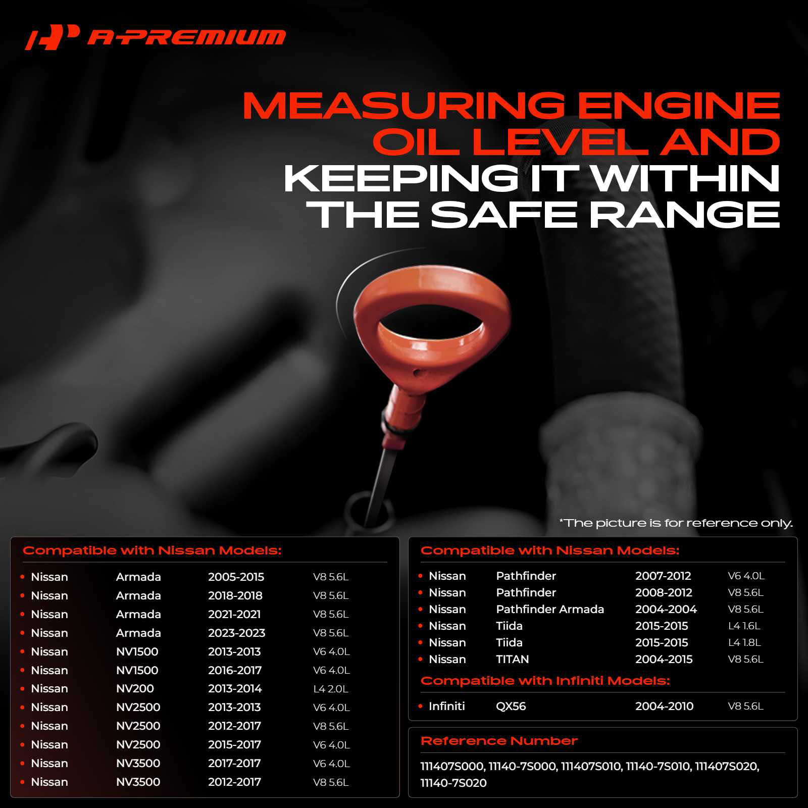 APEOD364 Engine Oil Dipstick - Image 2