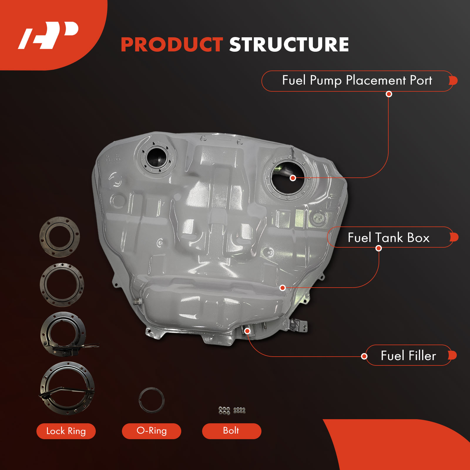 APFFT277 18.5 Gallon Fuel Tank - Image 2