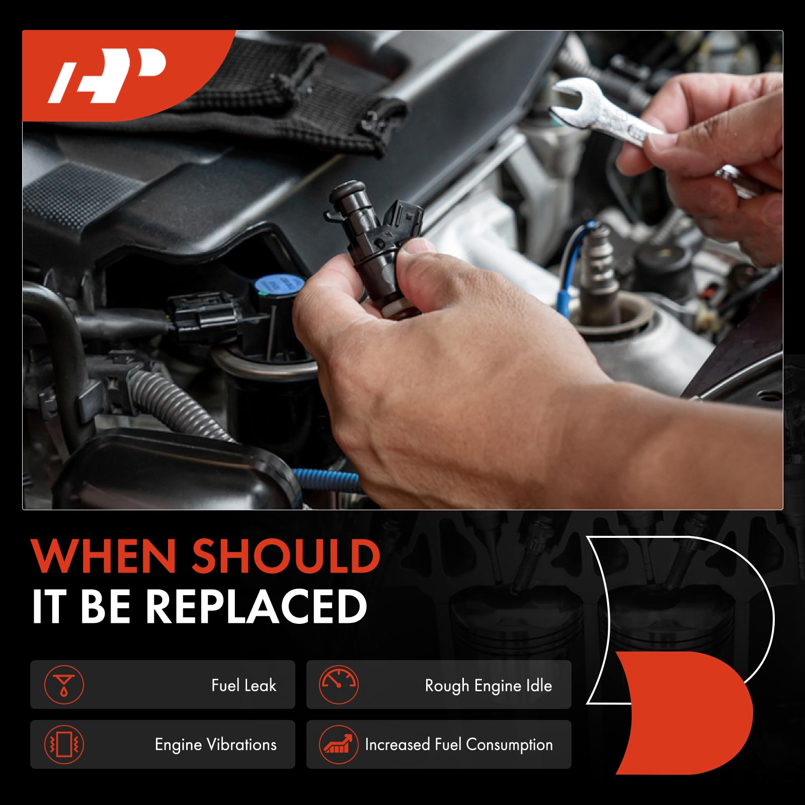 APFI206 4x Black Fuel Injectors - Image 2