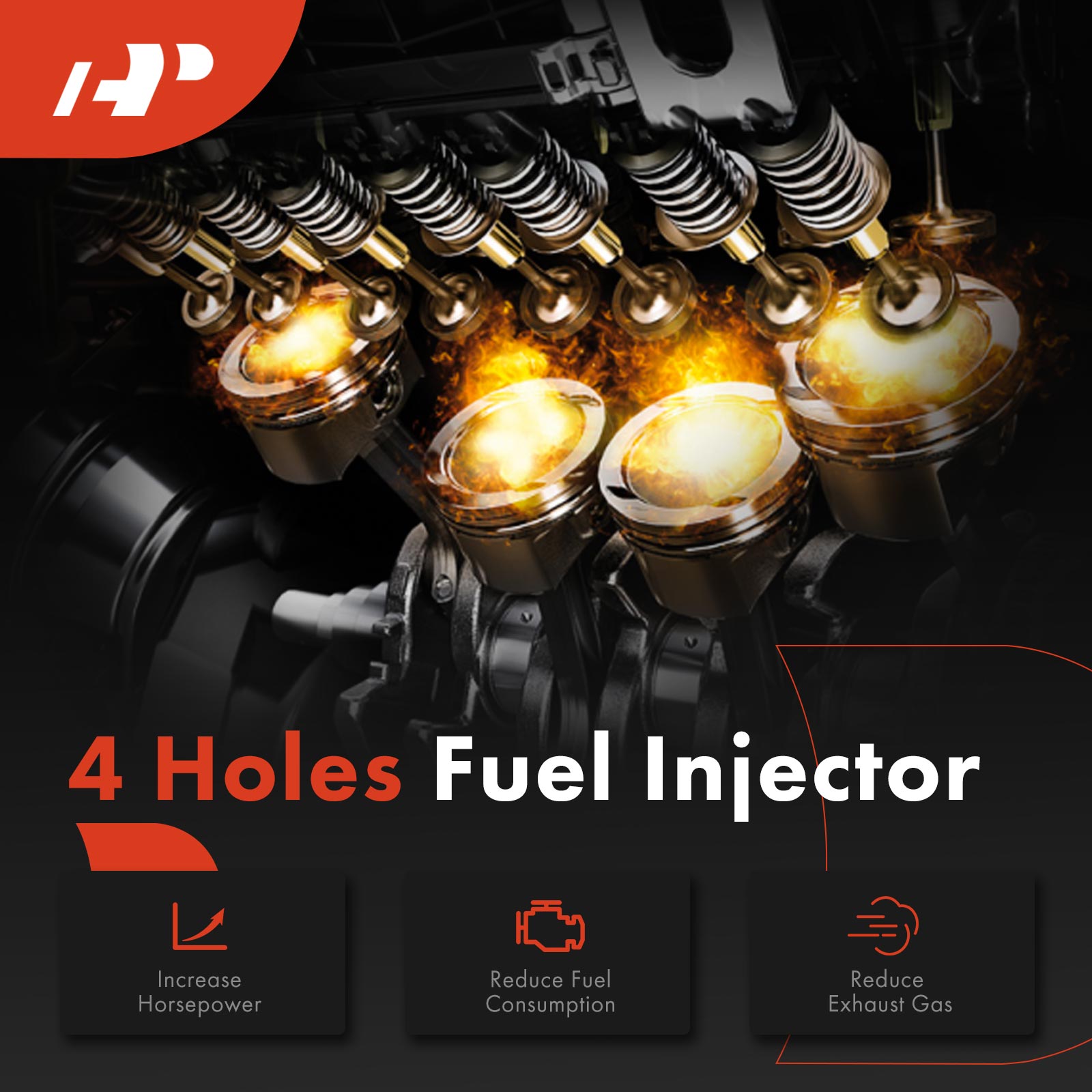 APFI439 4 Pcs Fuel Injectors - Image 3