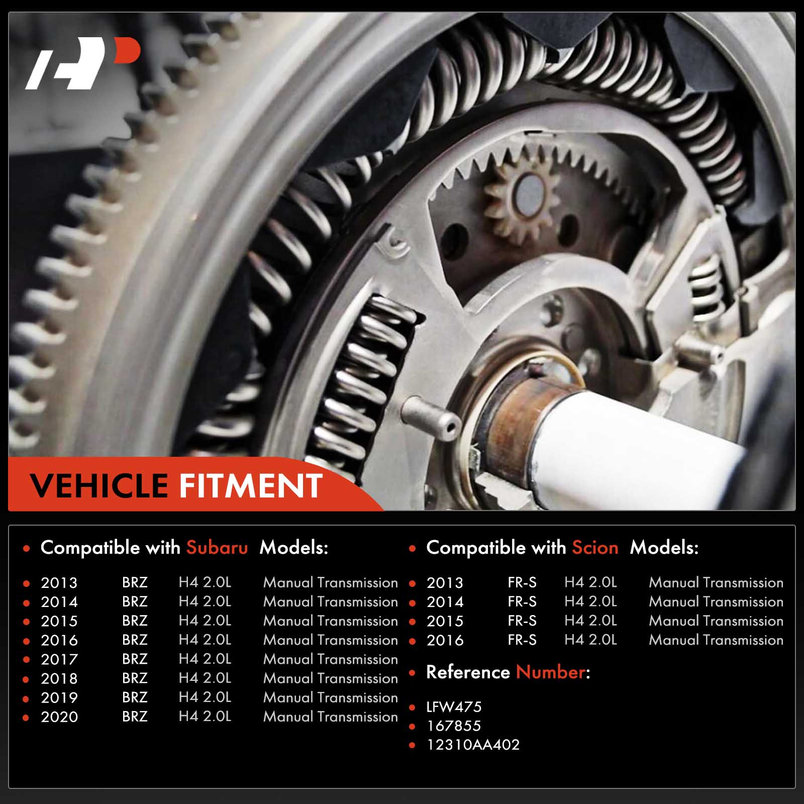 APFLW053 Clutch Flywheel 8 Holes 124 Teeth - Image 2