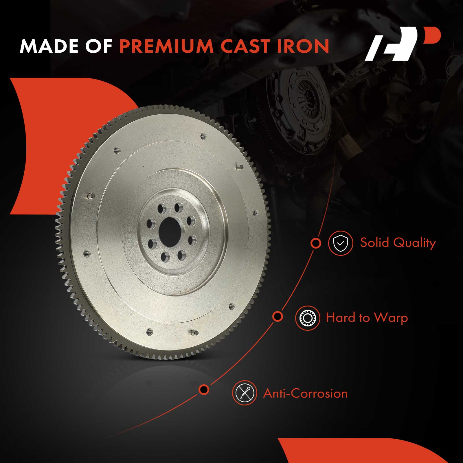 APFLW112 Clutch Flywheel 8 Holes 119 Teeth - Image 5