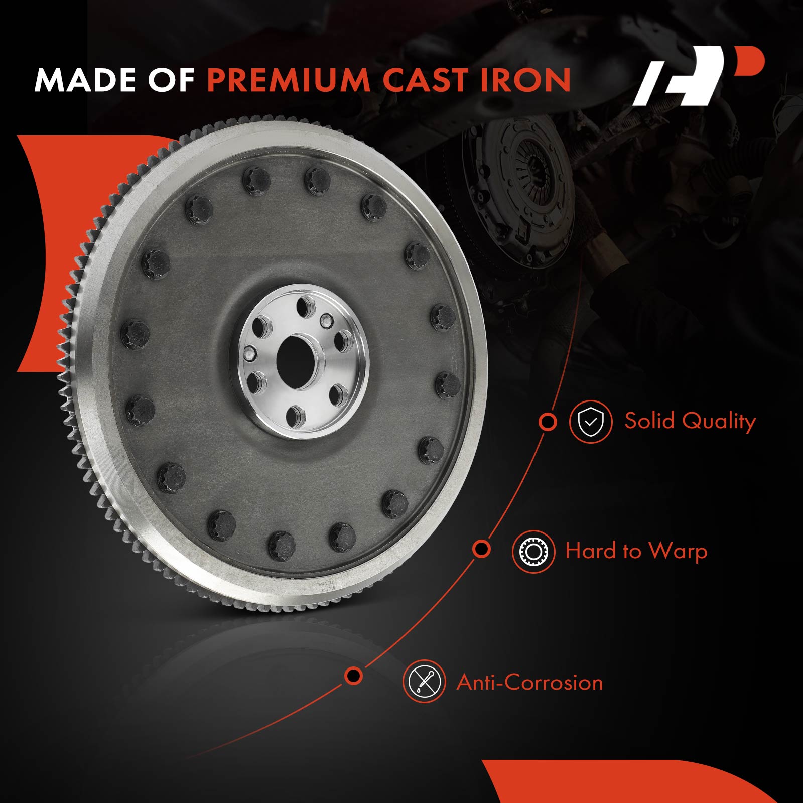 APFLW117 Clutch Flywheel 6 Holes 109 Teeth - Image 4