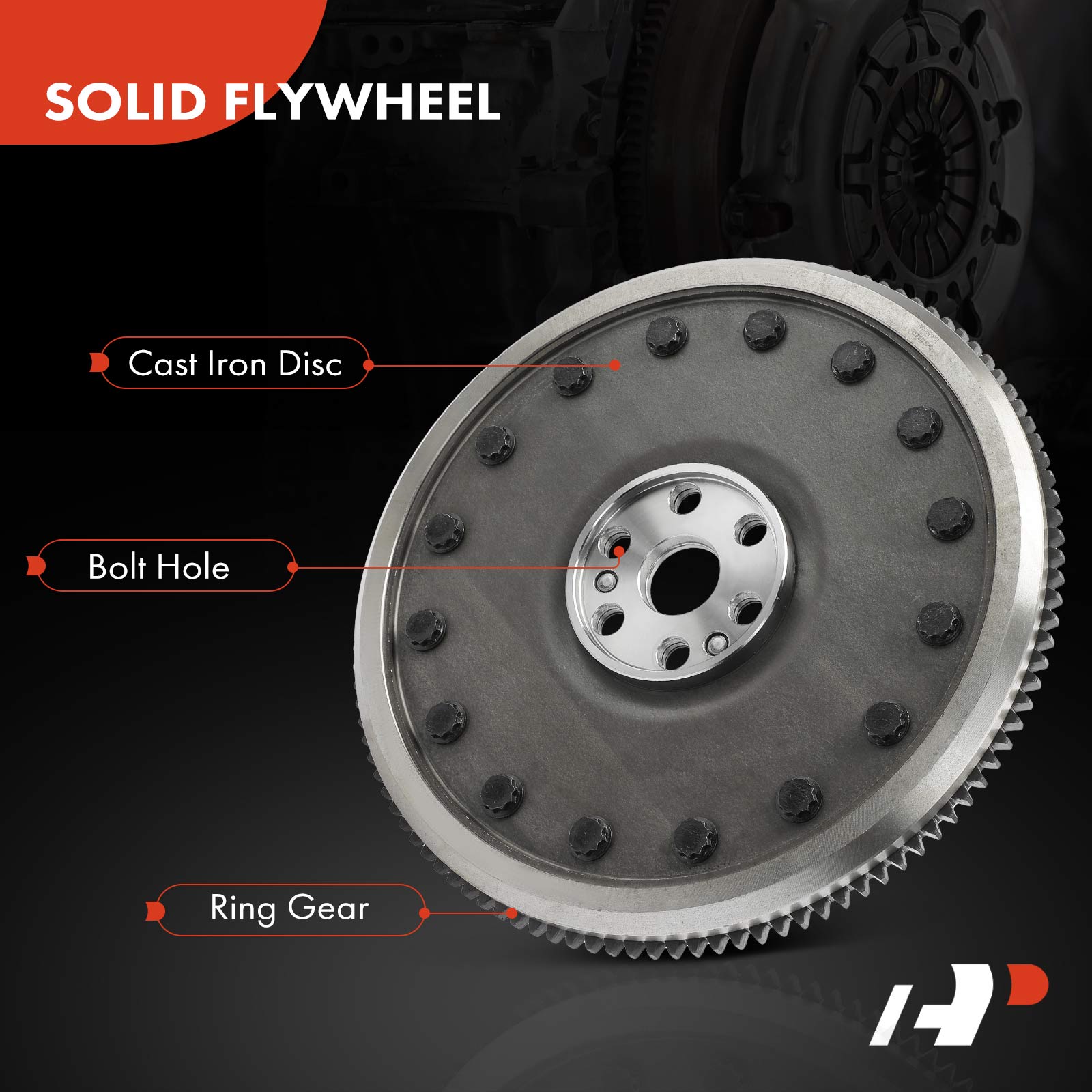 APFLW117 Clutch Flywheel 6 Holes 109 Teeth - Image 5