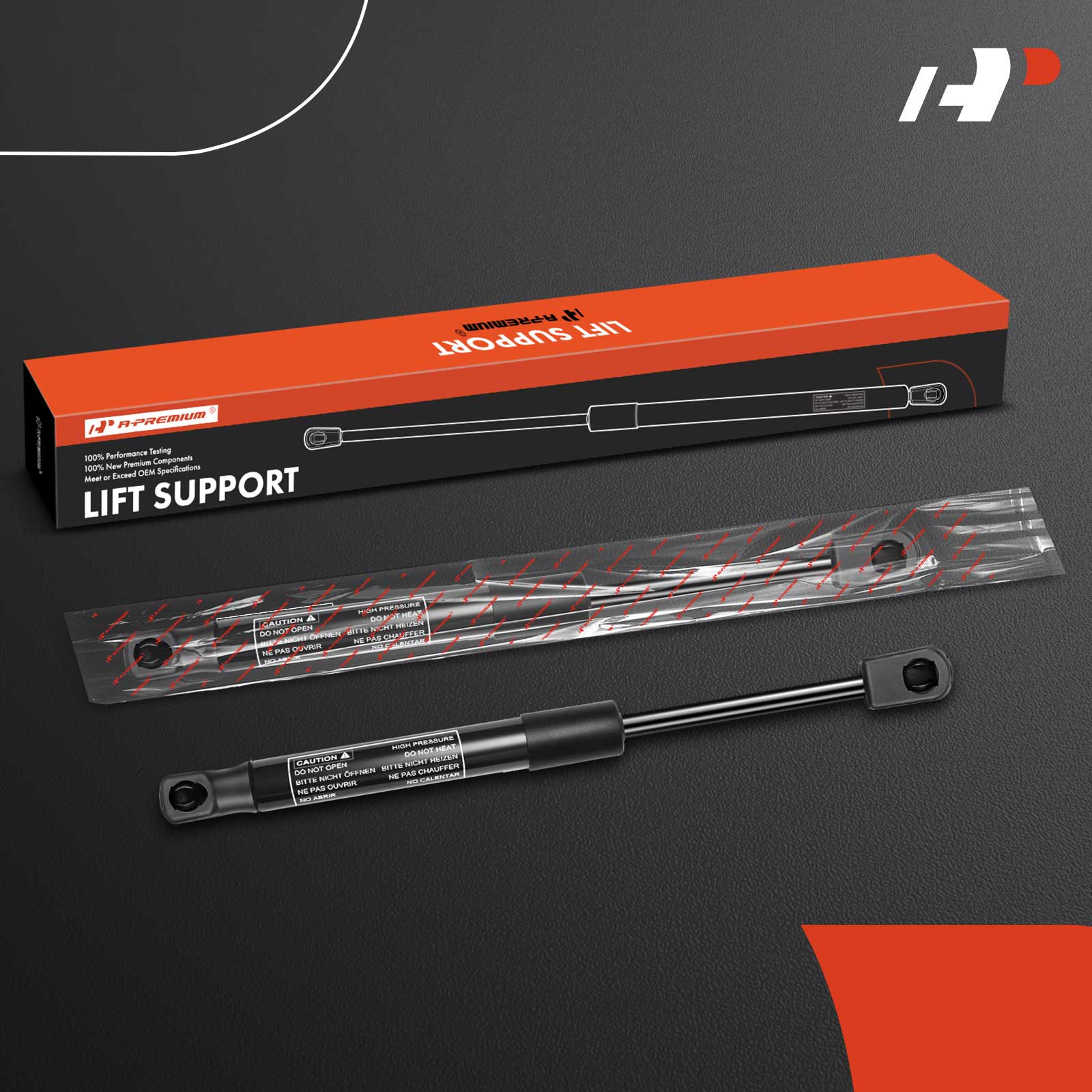 APGS1241 2 Pcs Trunk Lift Supports Shock Struts - Image 2
