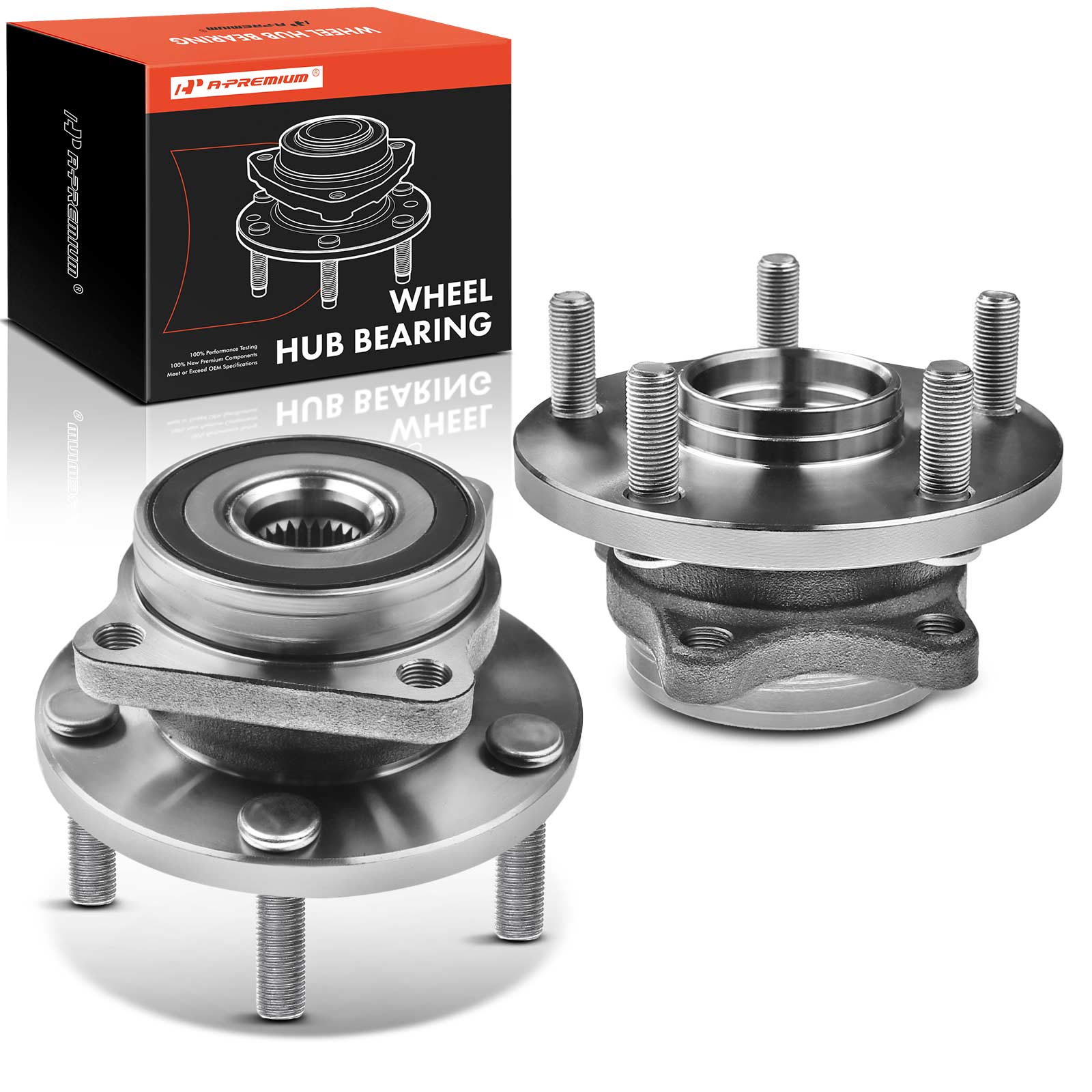 APHB0097 2x Front Wheel Bearing & Hub Assembly