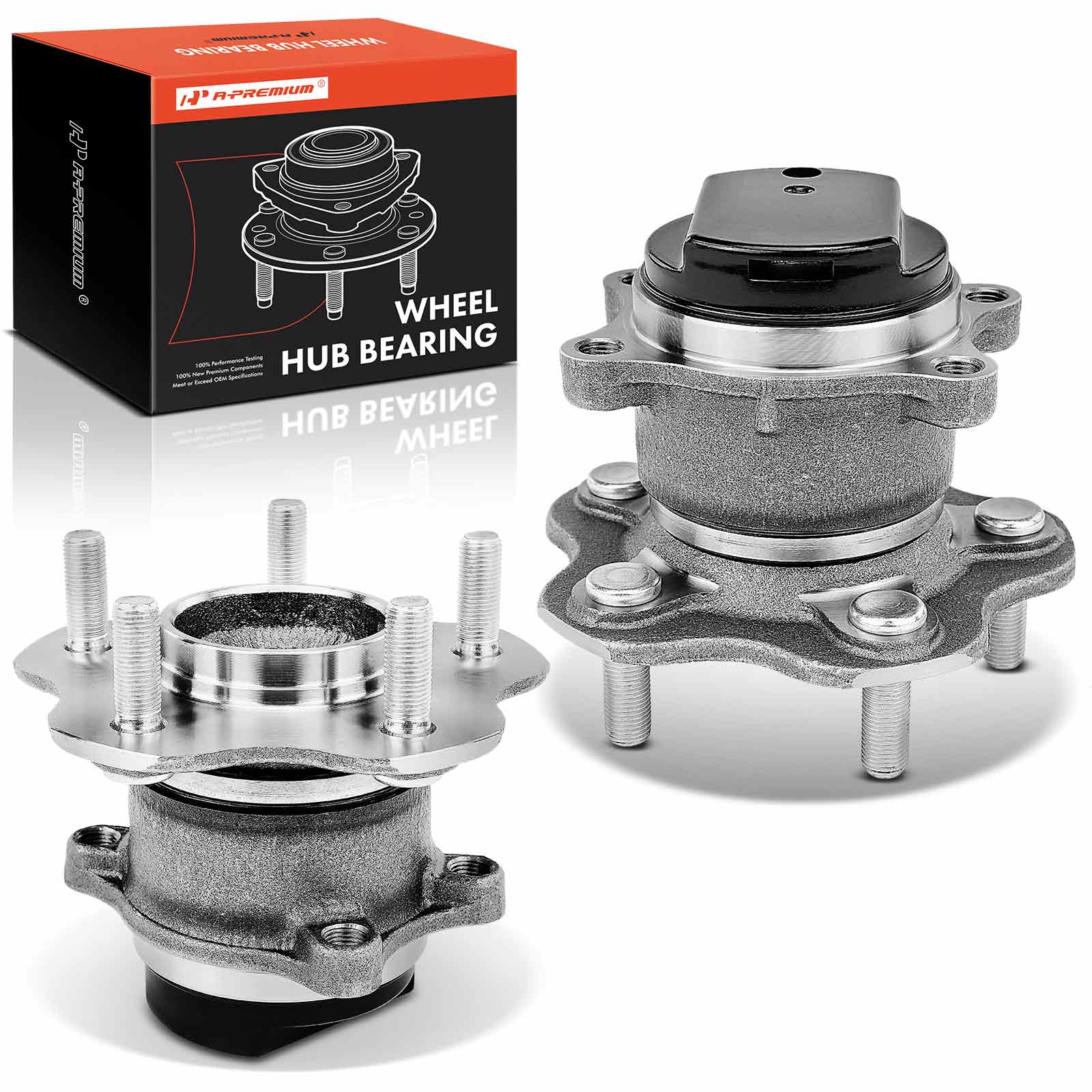 APHB0196 2x Rear Wheel Bearing & Hub Assembly
