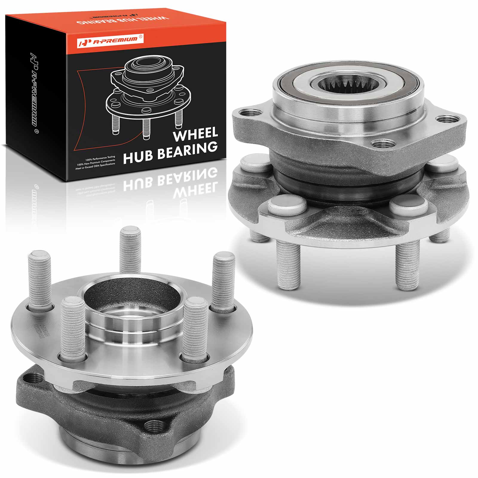 APHB1041 2x Front Wheel Bearing & Hub Assembly