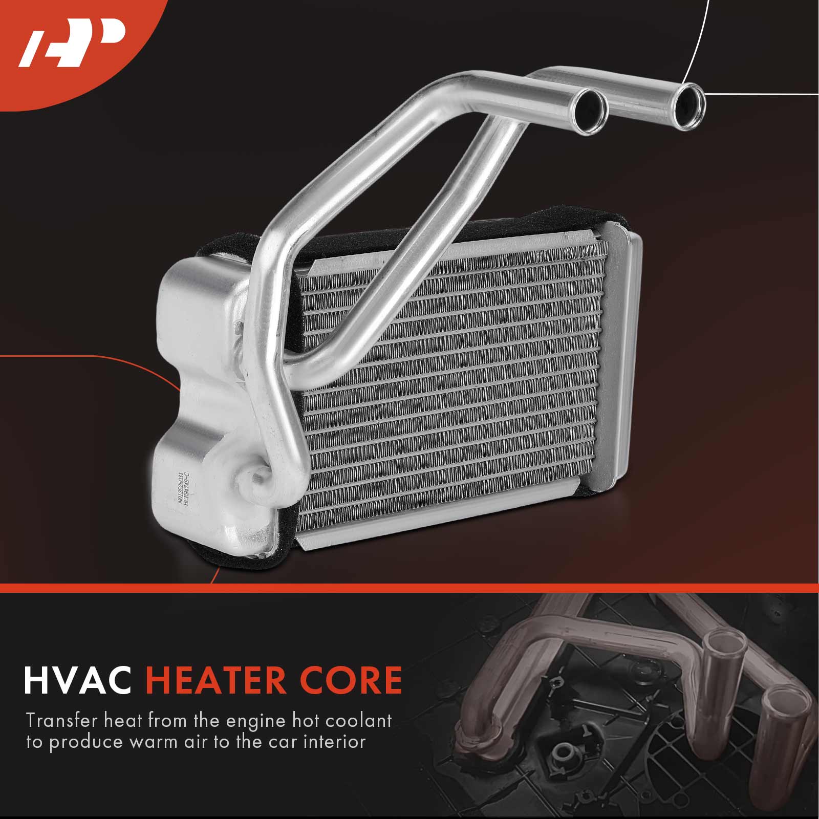 APHCR480 Aluminum HVAC Heater Core - Image 2