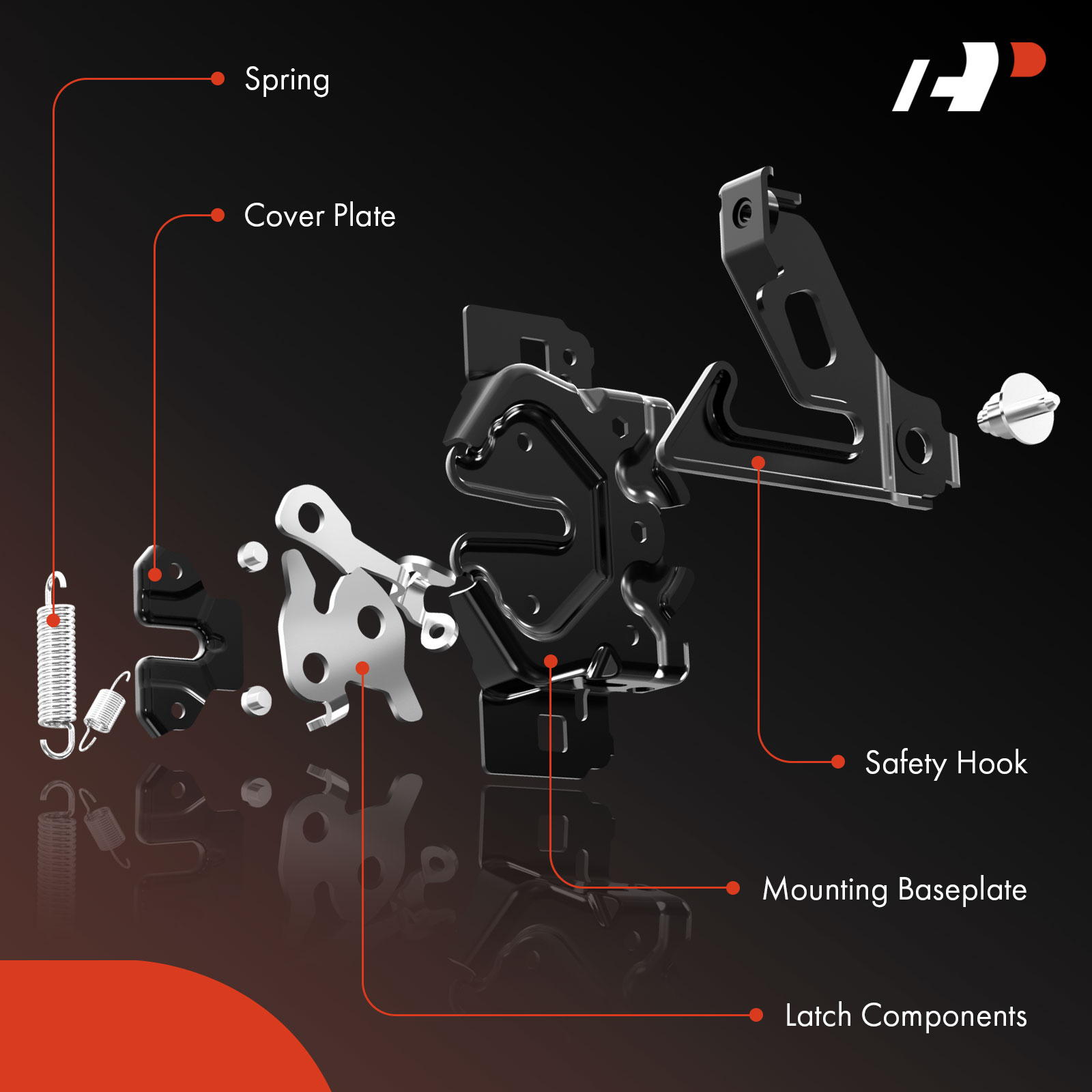 APHL012 Front Hood Latch Lock - Image 2