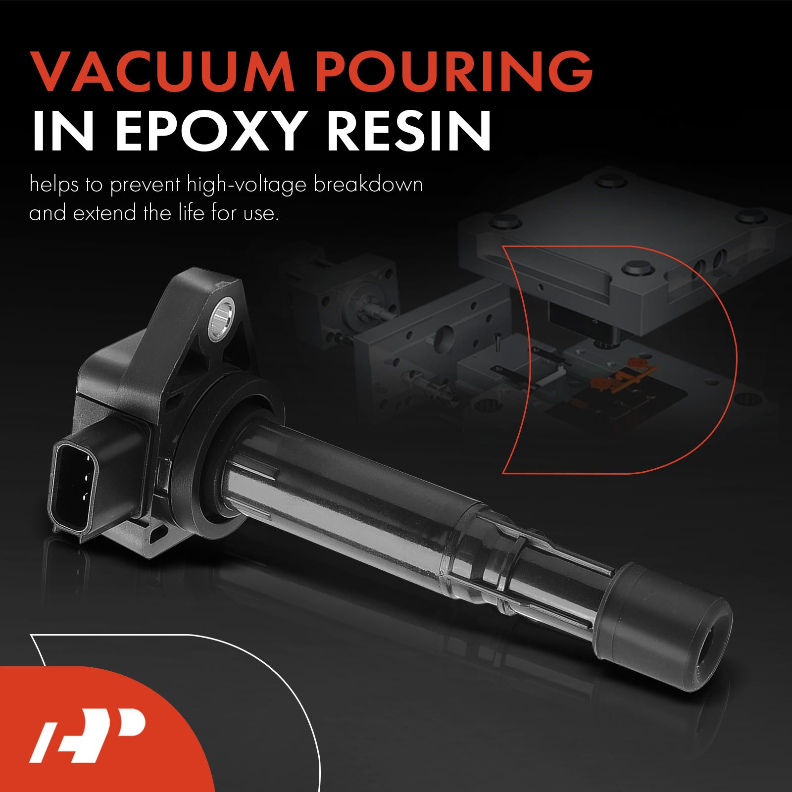 APIC0156 Ignition Coil with 3 Pins - Image 3