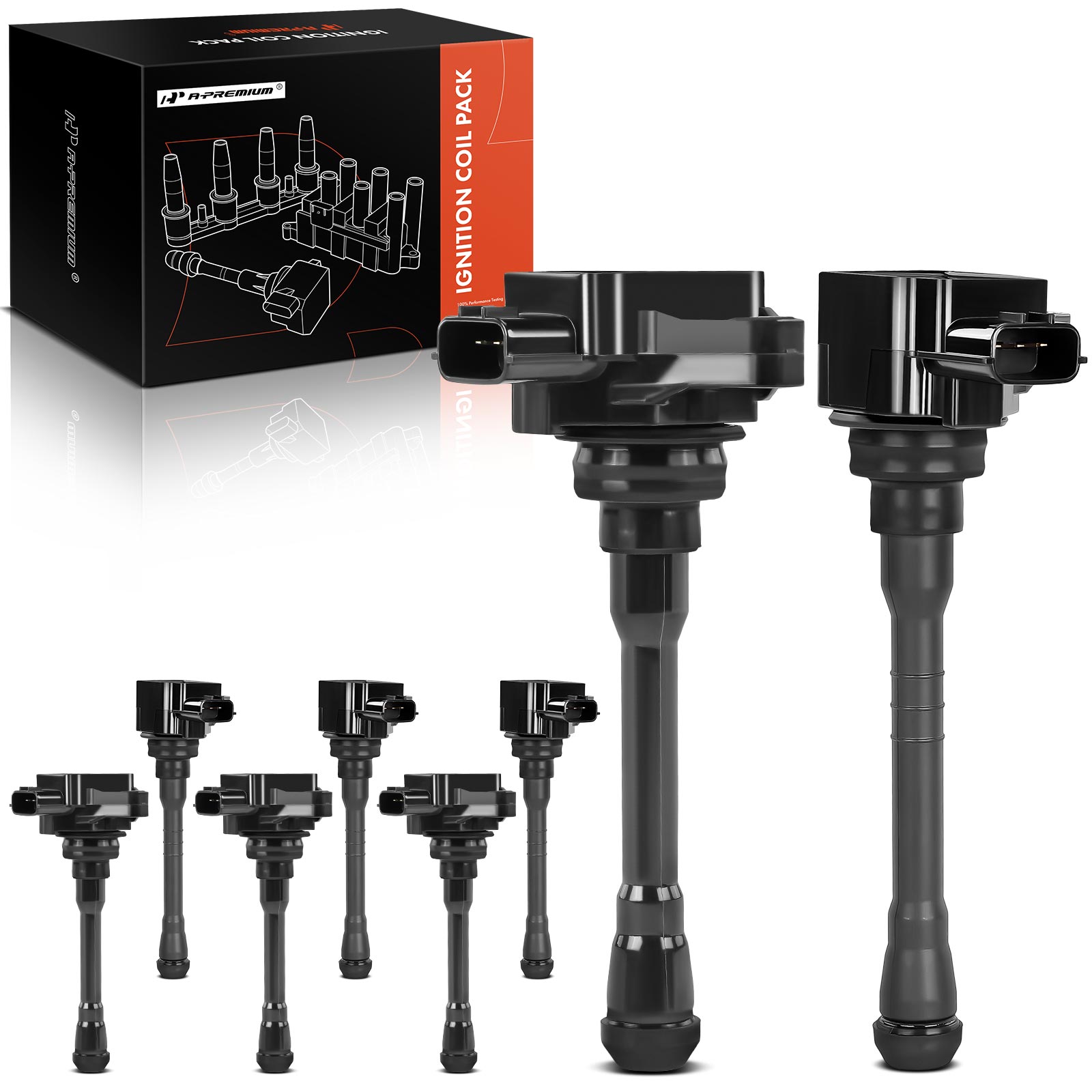 APIC0352 8x Ignition Coils with 3 Pins