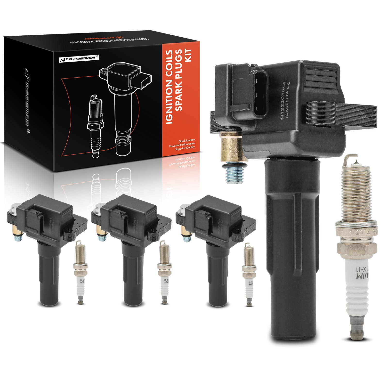 APIC0863 8-Piece Kit Ignition Coil and Iridium Spark Plug Kits