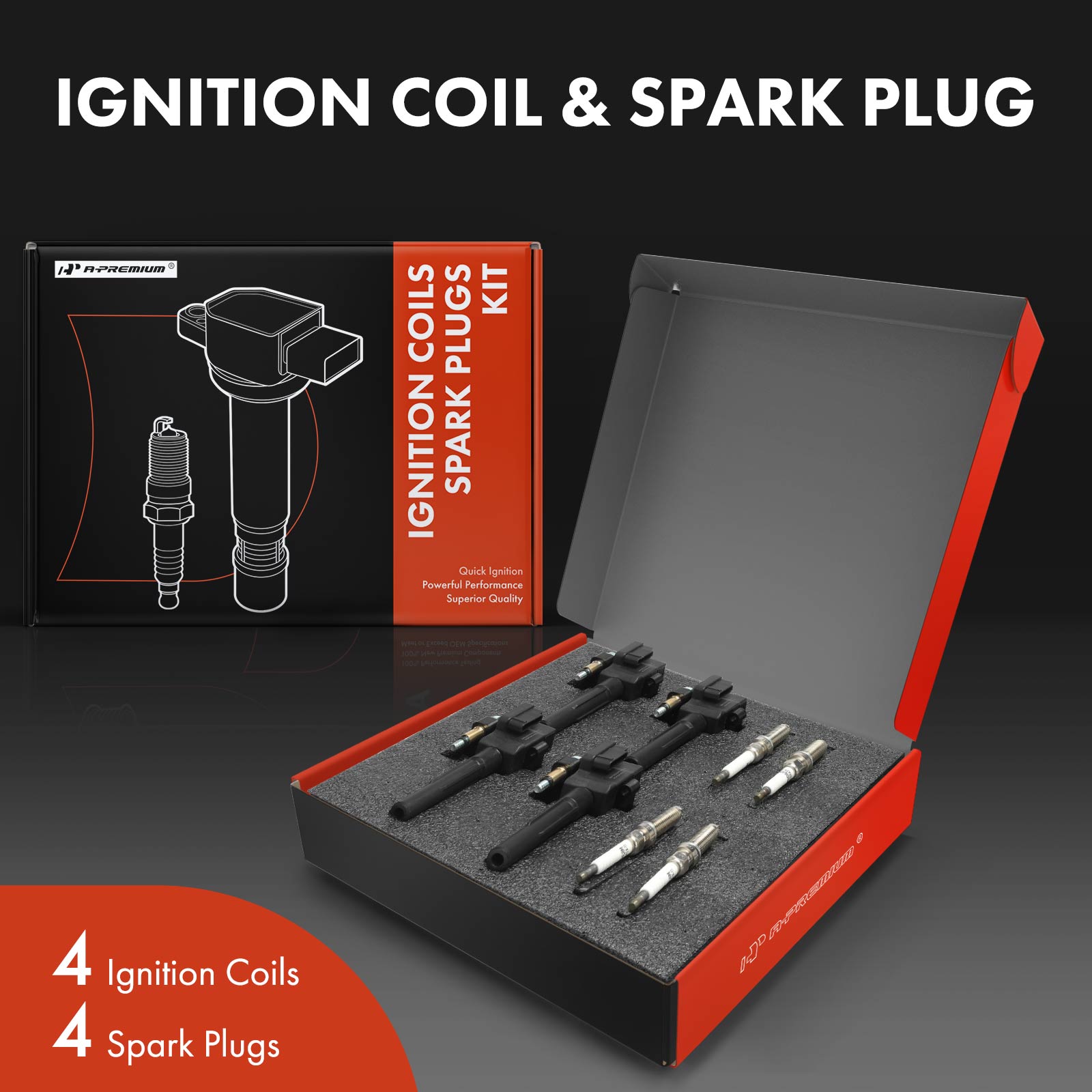 APIC0863 8-Piece Kit Ignition Coil and Iridium Spark Plug Kits - Image 2