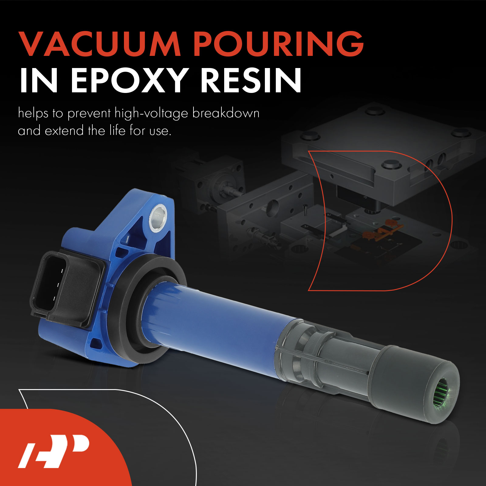 APIC1089 4 Pcs Blue Ignition Coils - Image 3