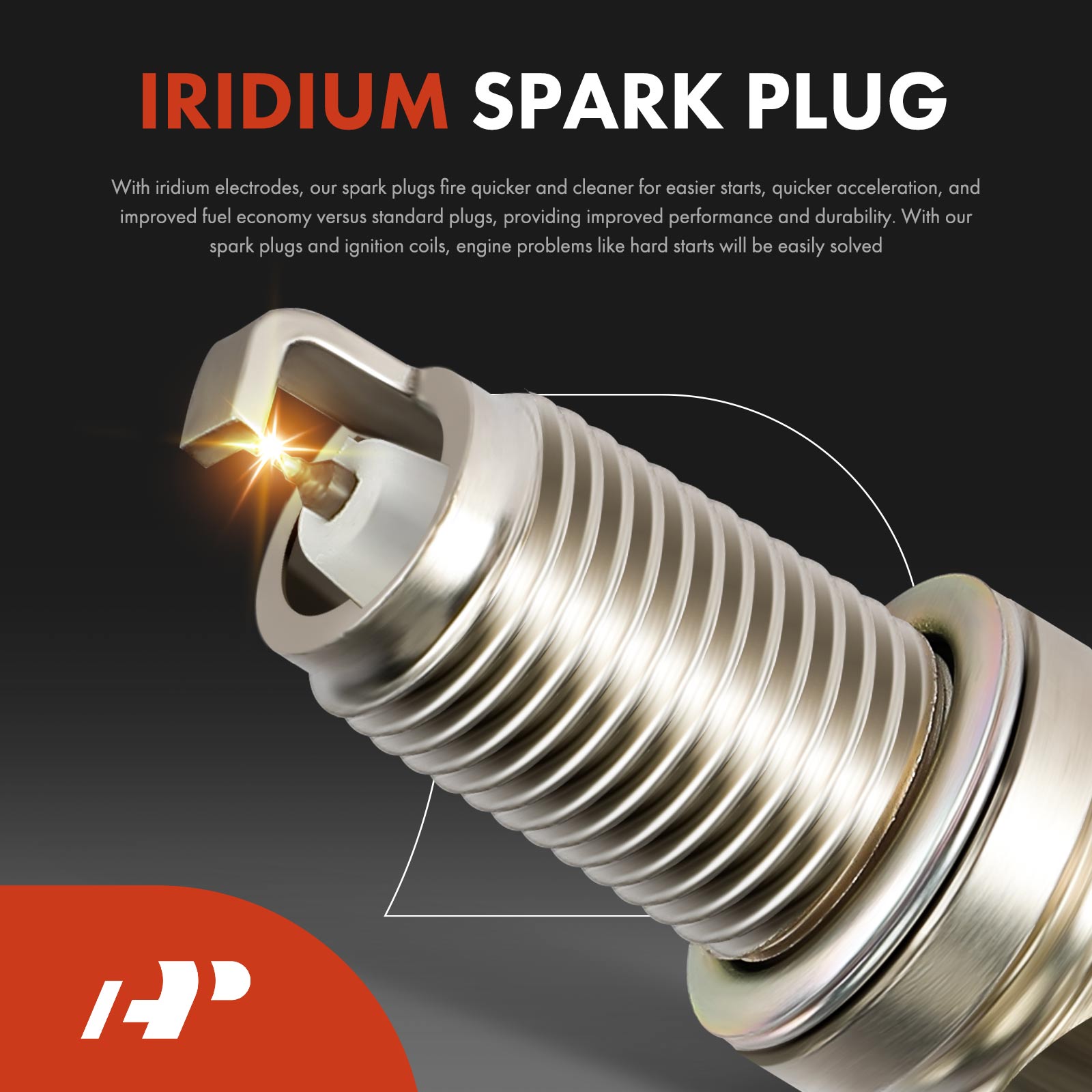 APIC1210 4 Pcs Ignition Coil& 4 Pcs Double Iridium Spark Plug Kits - Image 3