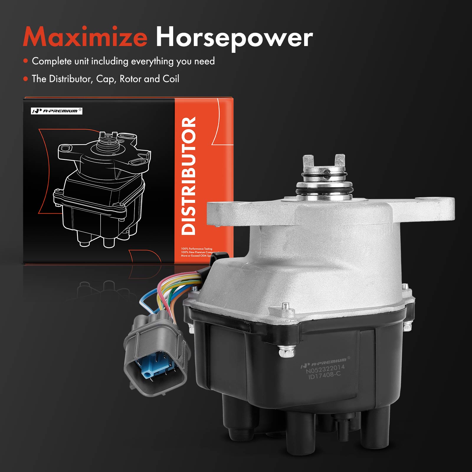 APID026 Ignition Distributor with Cap & Rotor - Image 2