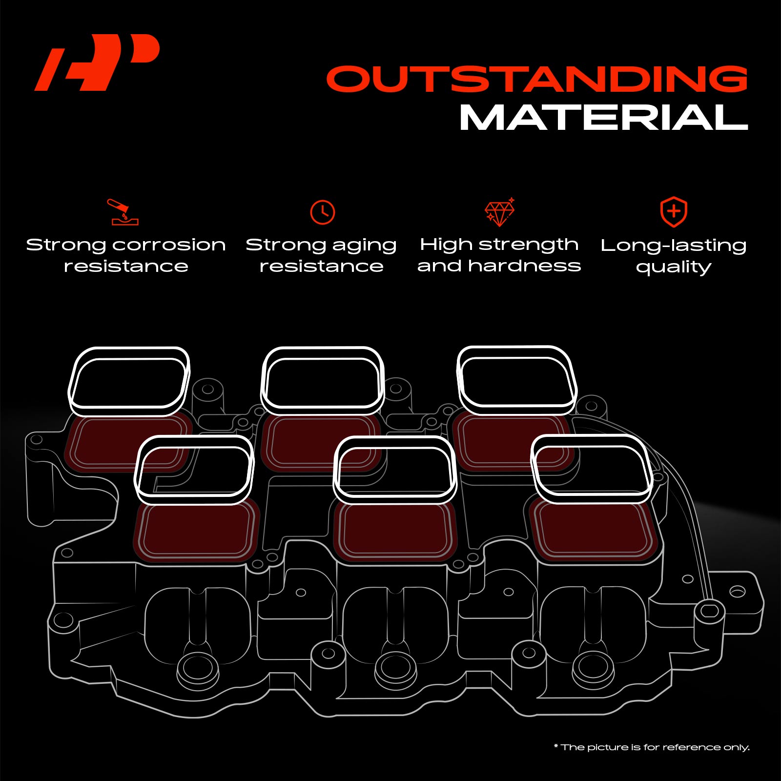 APIMG037 Engine Intake Manifold Gasket Set - Image 3