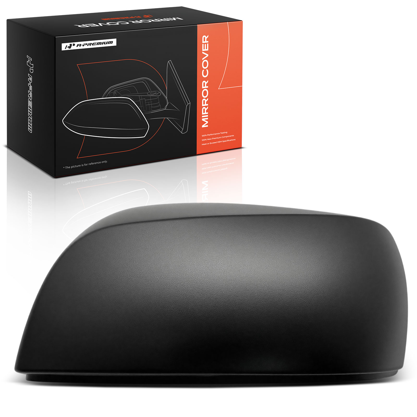 APMCR010 Mirror Cover Cap Textured Black