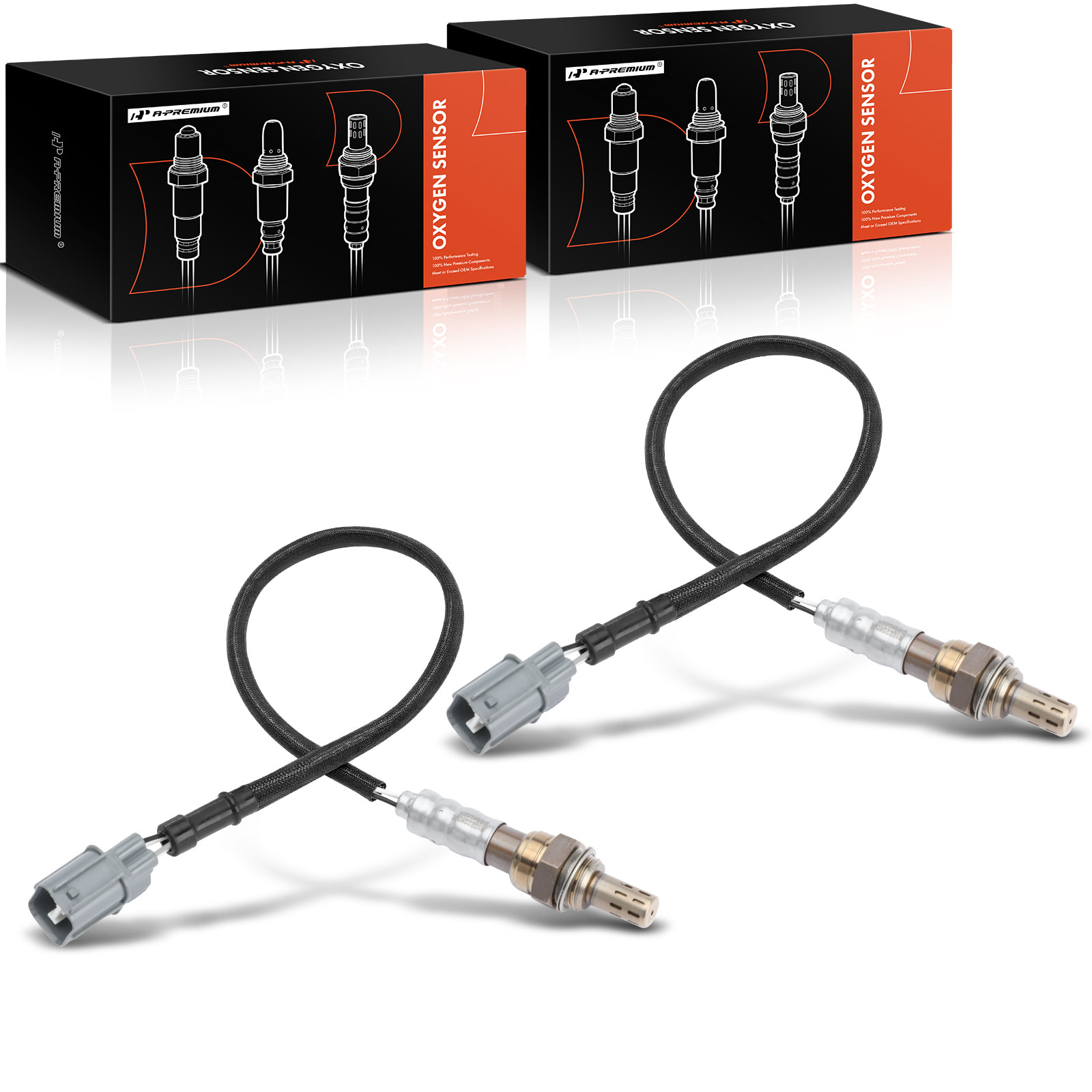 APOS0242 2x Upstream & Downstream O2 Oxygen Sensor