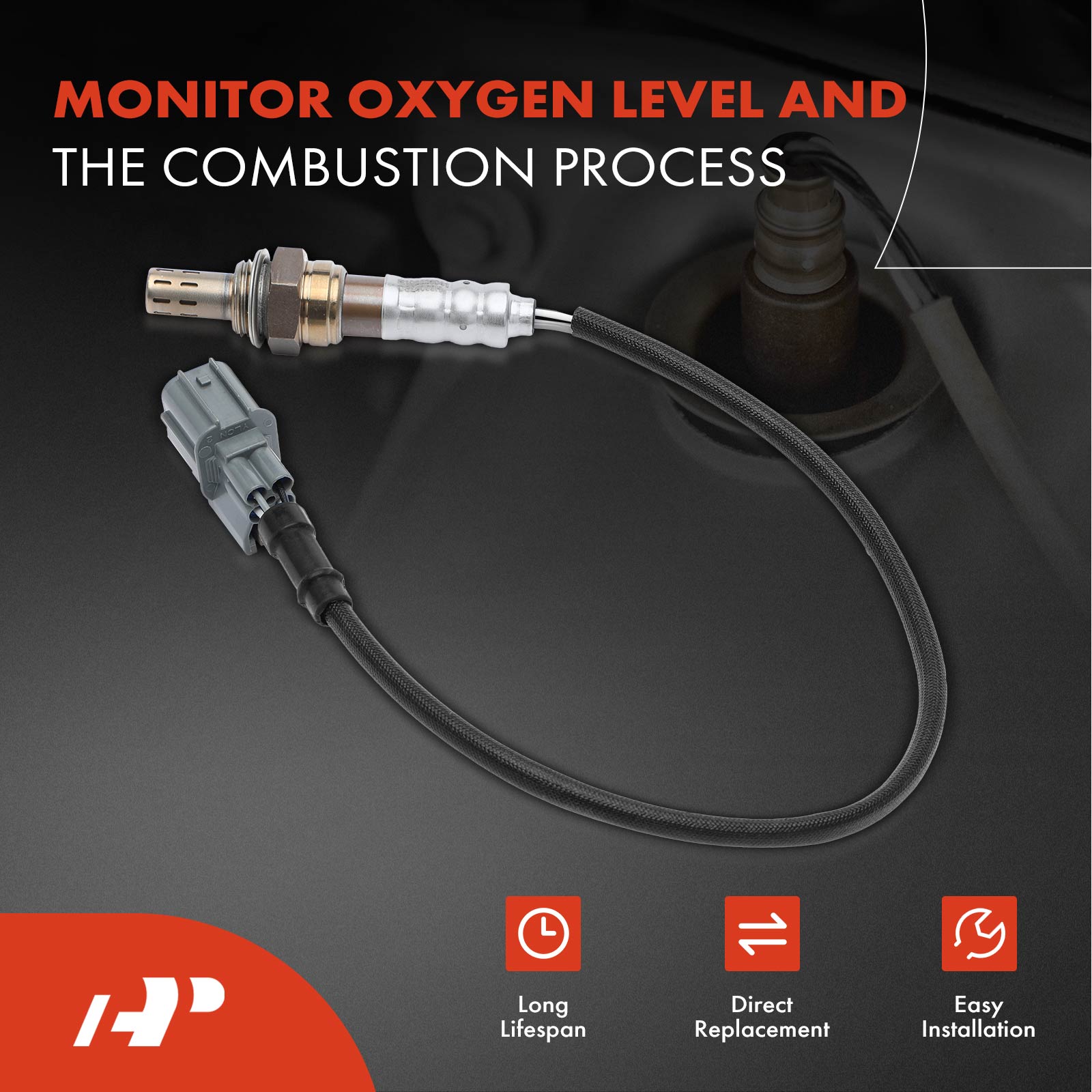 APOS0242 2x Upstream & Downstream O2 Oxygen Sensor - Image 2