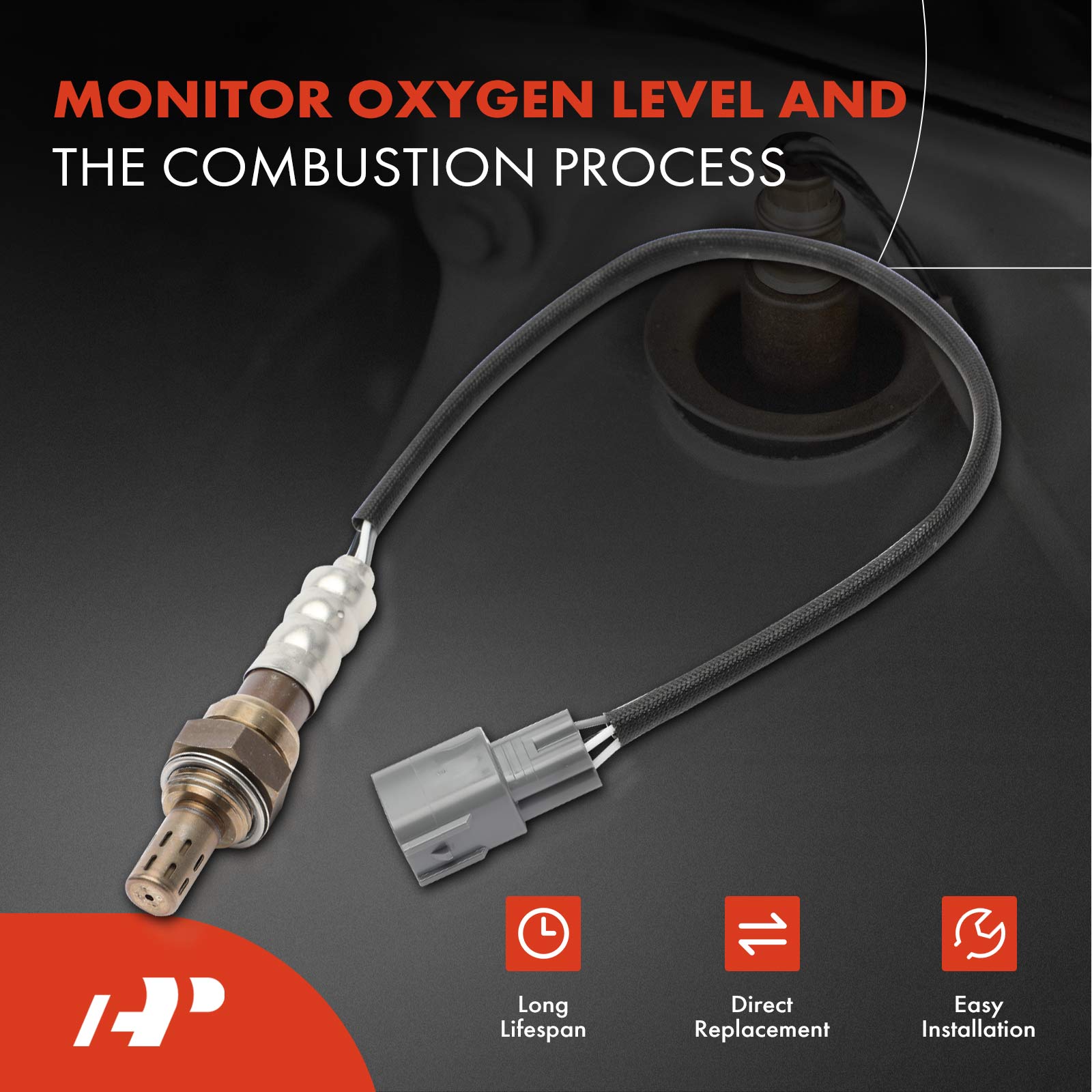 APOS0872 2 Pcs Upstream & Downstream O2 Oxygen Sensor - Image 2