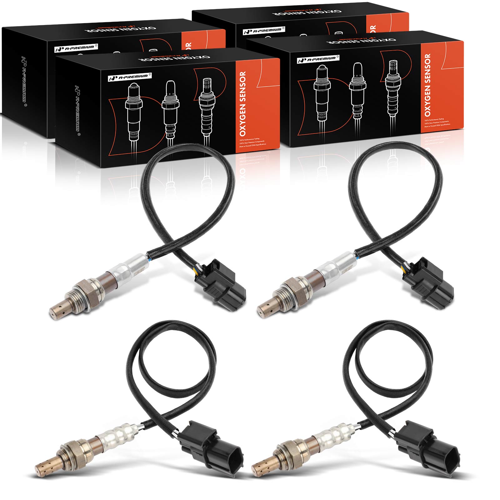 APOS0902 4 Pcs Upstream & Downstream O2 Oxygen Sensor - Image 2