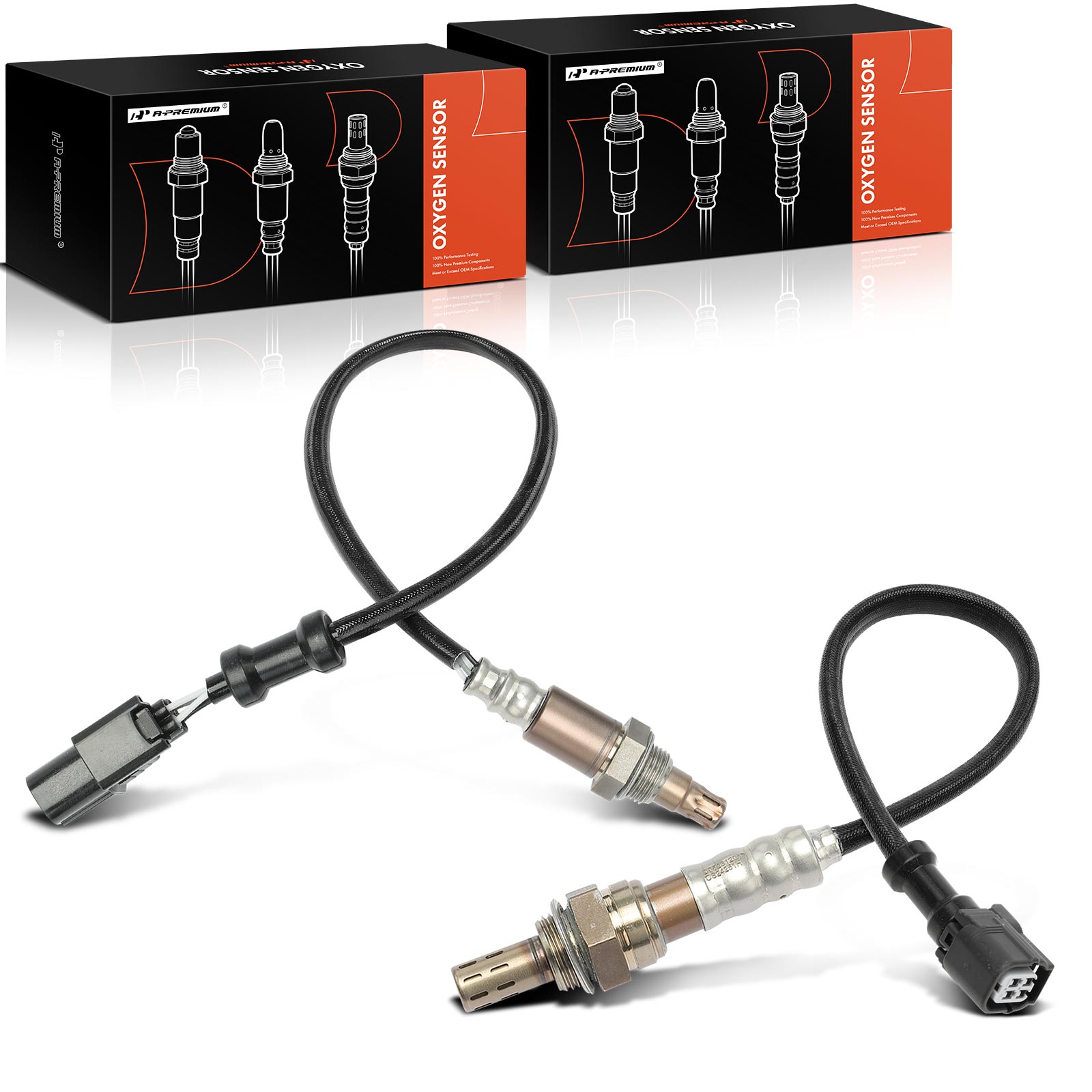 APOS0913 2 Pcs Upstream & Downstream O2 Oxygen Sensor - Image 2