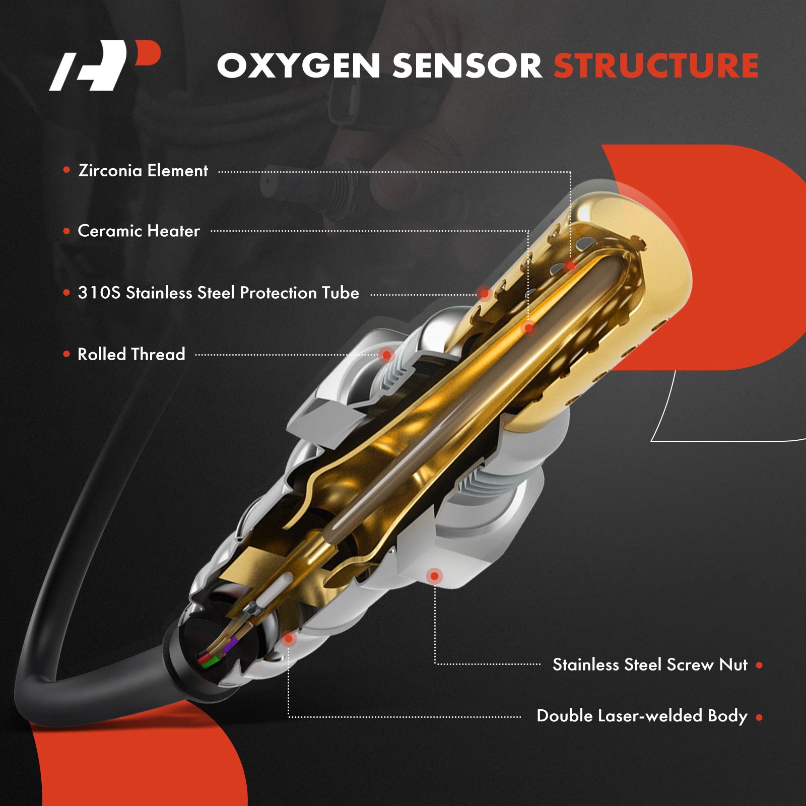 APOS1647 O2 Oxygen Sensor - Image 3