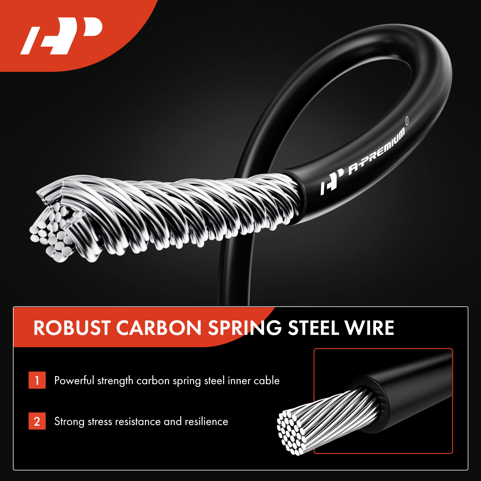 APPBC992 Rear Driver Parking Brake Cable - Image 2