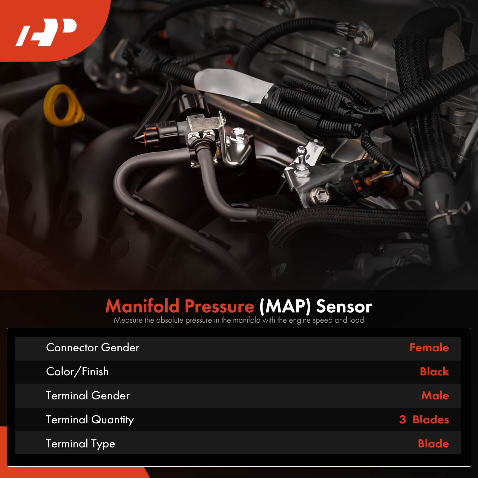 APPS0369 Manifold Absolute Pressure MAP Sensor - Image 2