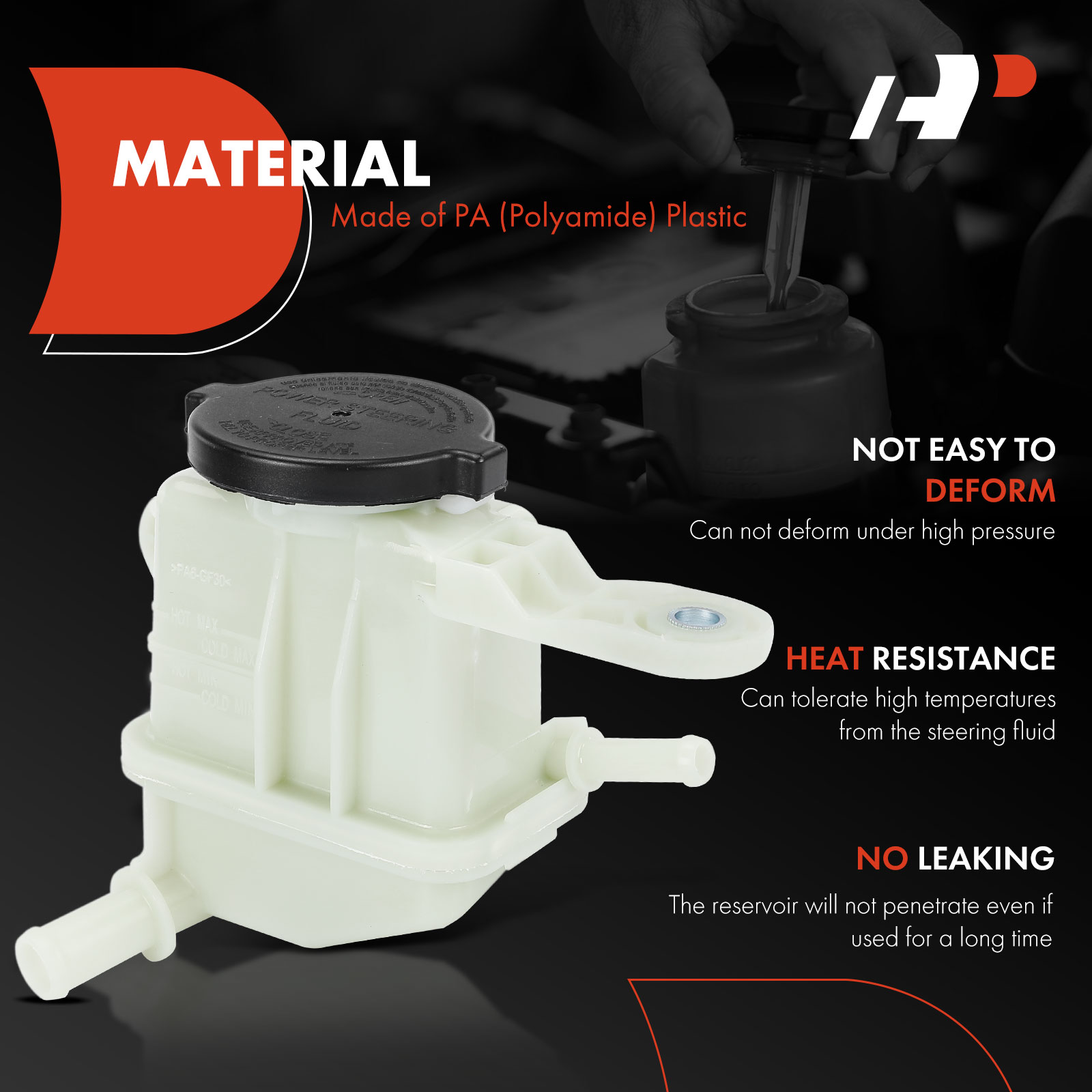 APPST168 Power Steering Reservoir with Cap - Image 2